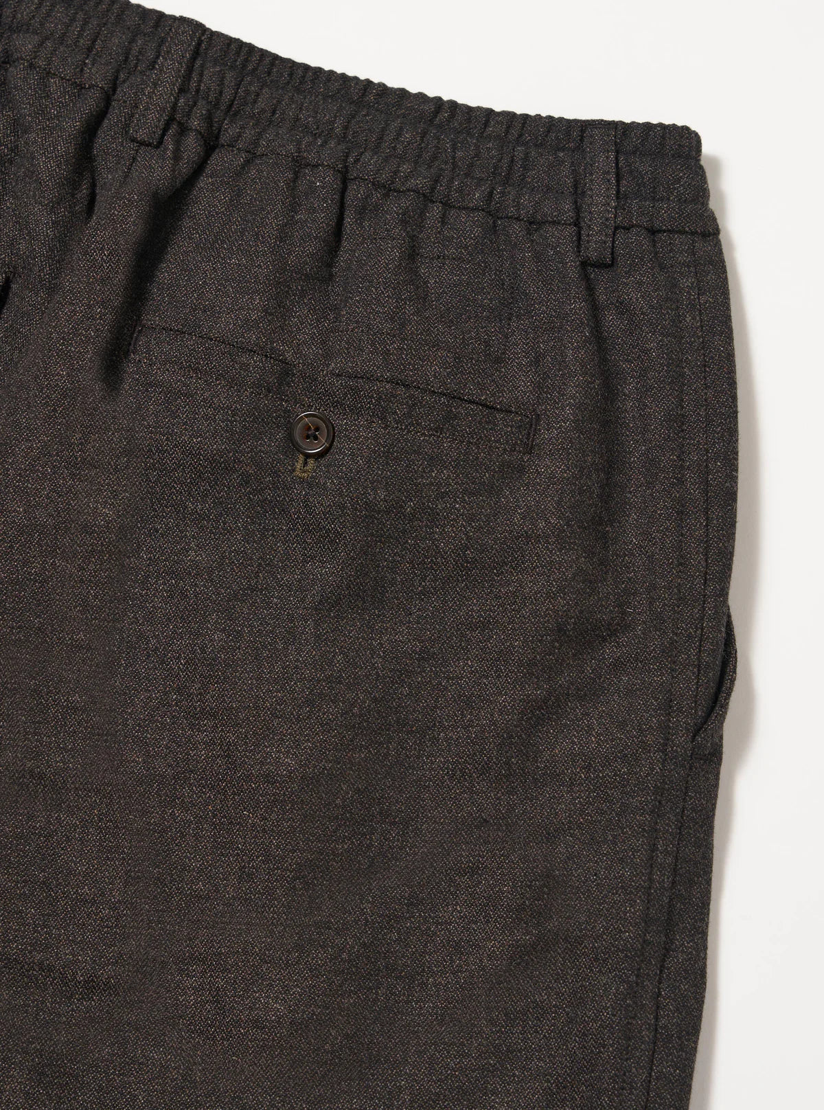 UNIVERSAL WORKS Brown Upcycled Italian Tweed Pleated Track Pant
