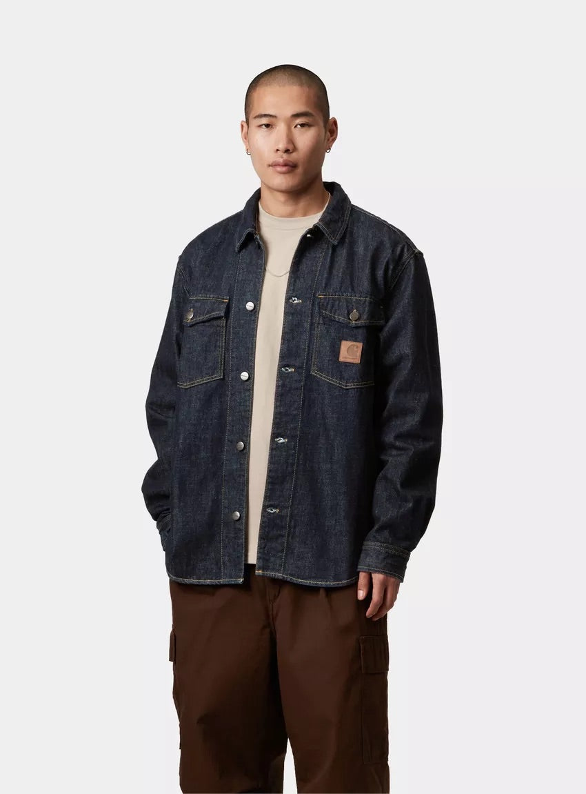 CARHARTT WIP Lincoln Shirt Jac Blu Risciacquato