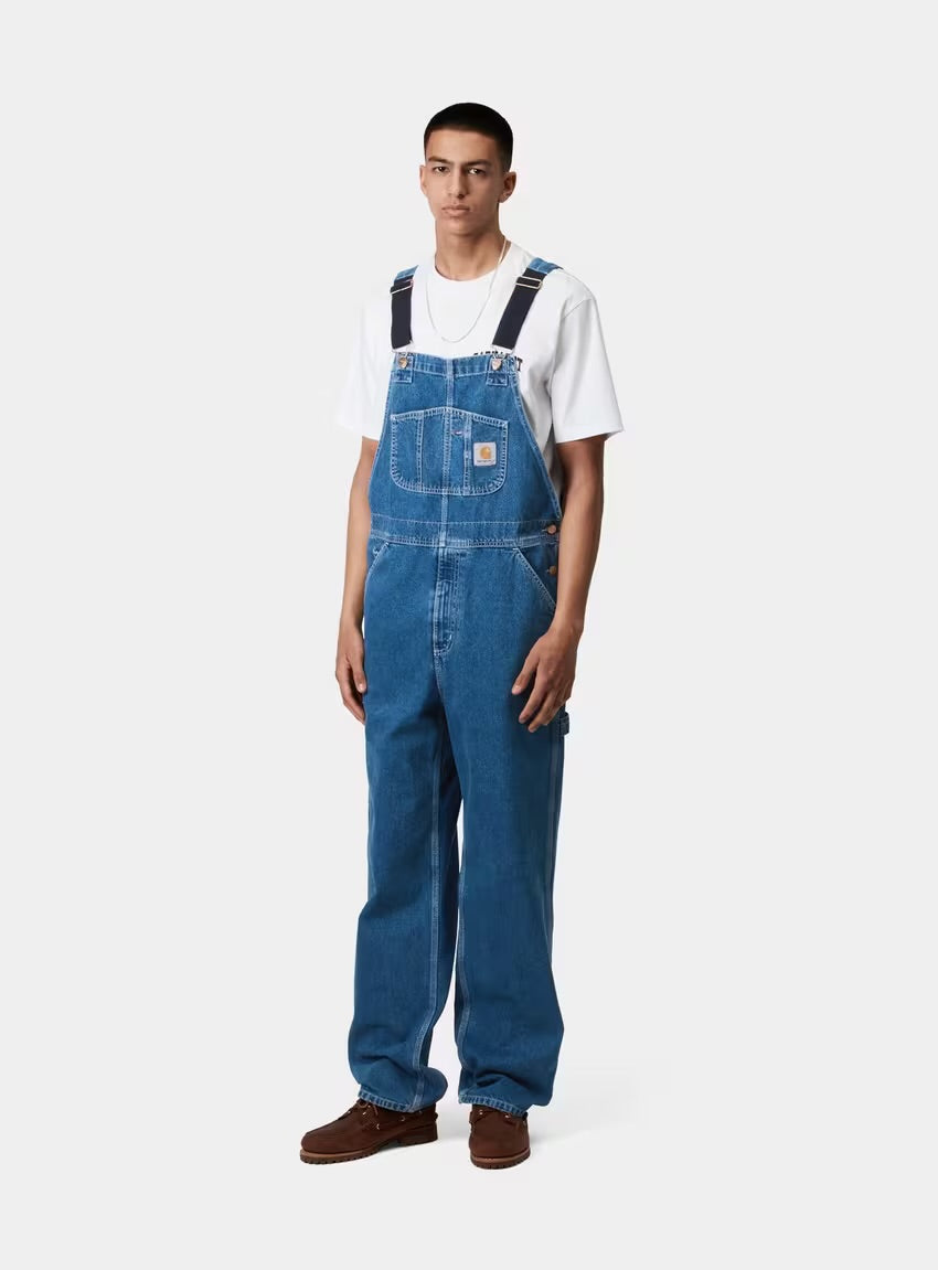 CARHARTT WIP Bib Overall Blue Stone Washed