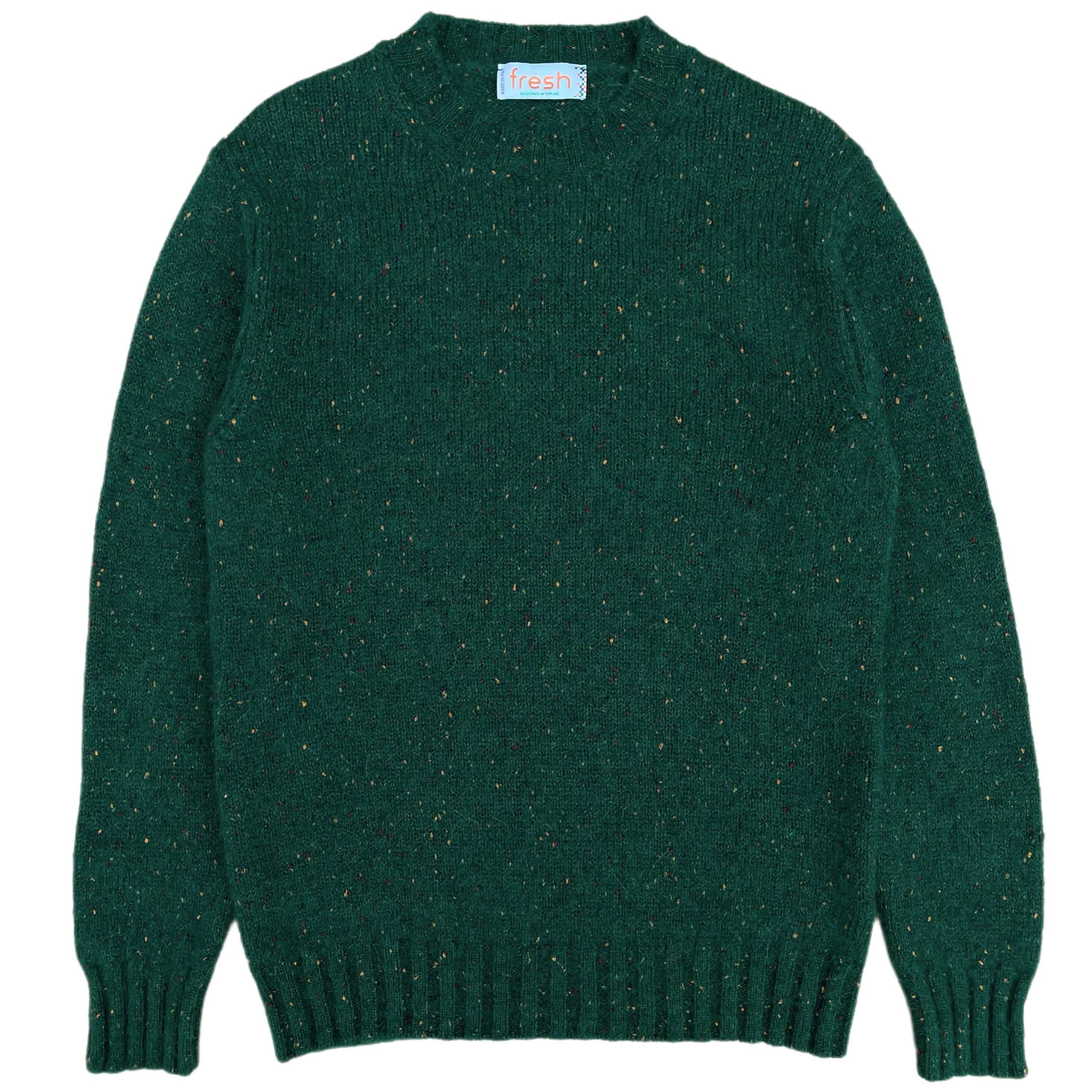 FRESH Bruce Pull ras du cou en laine Vert
