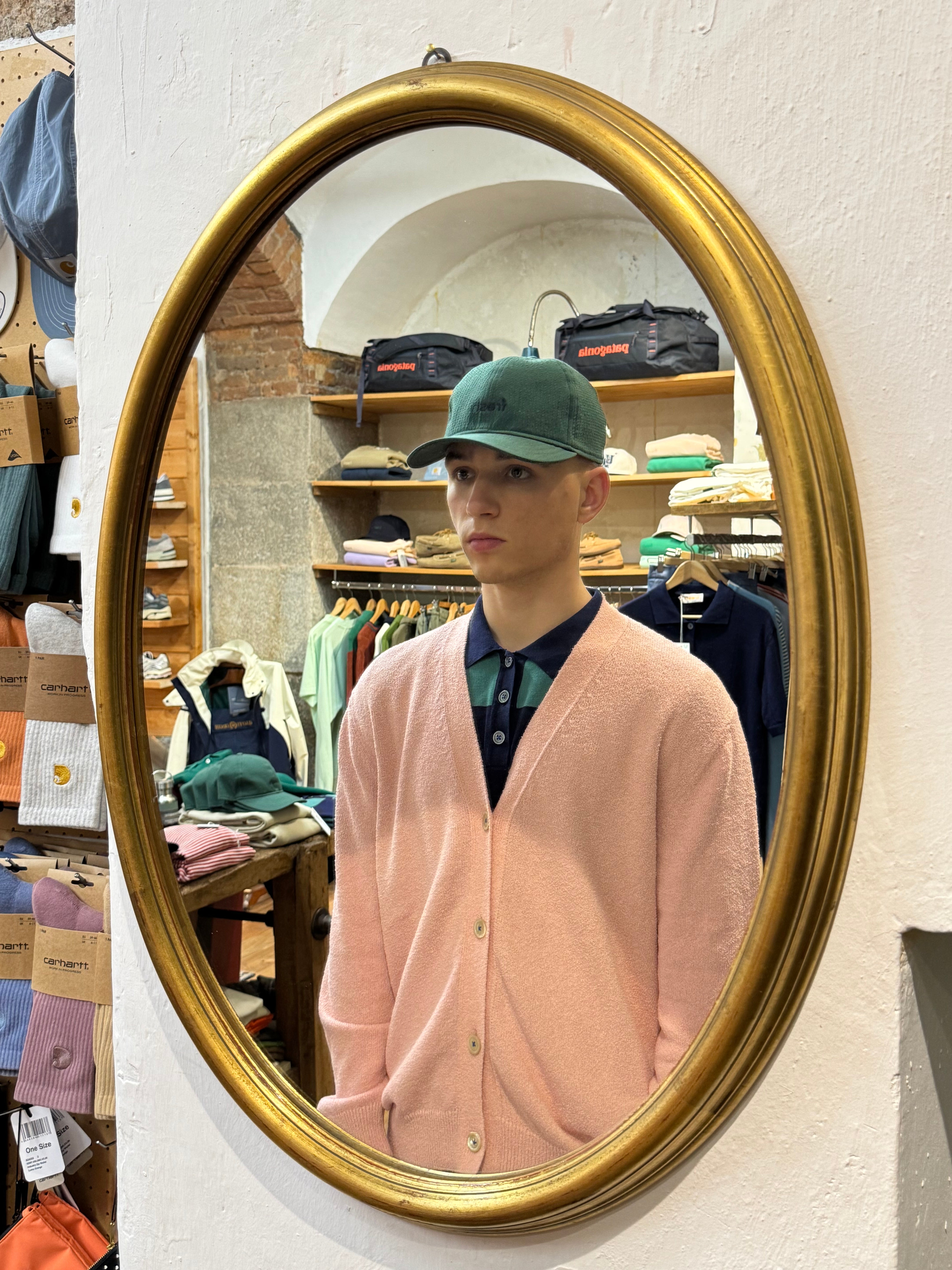 FRESH Seersucker Cap in Green