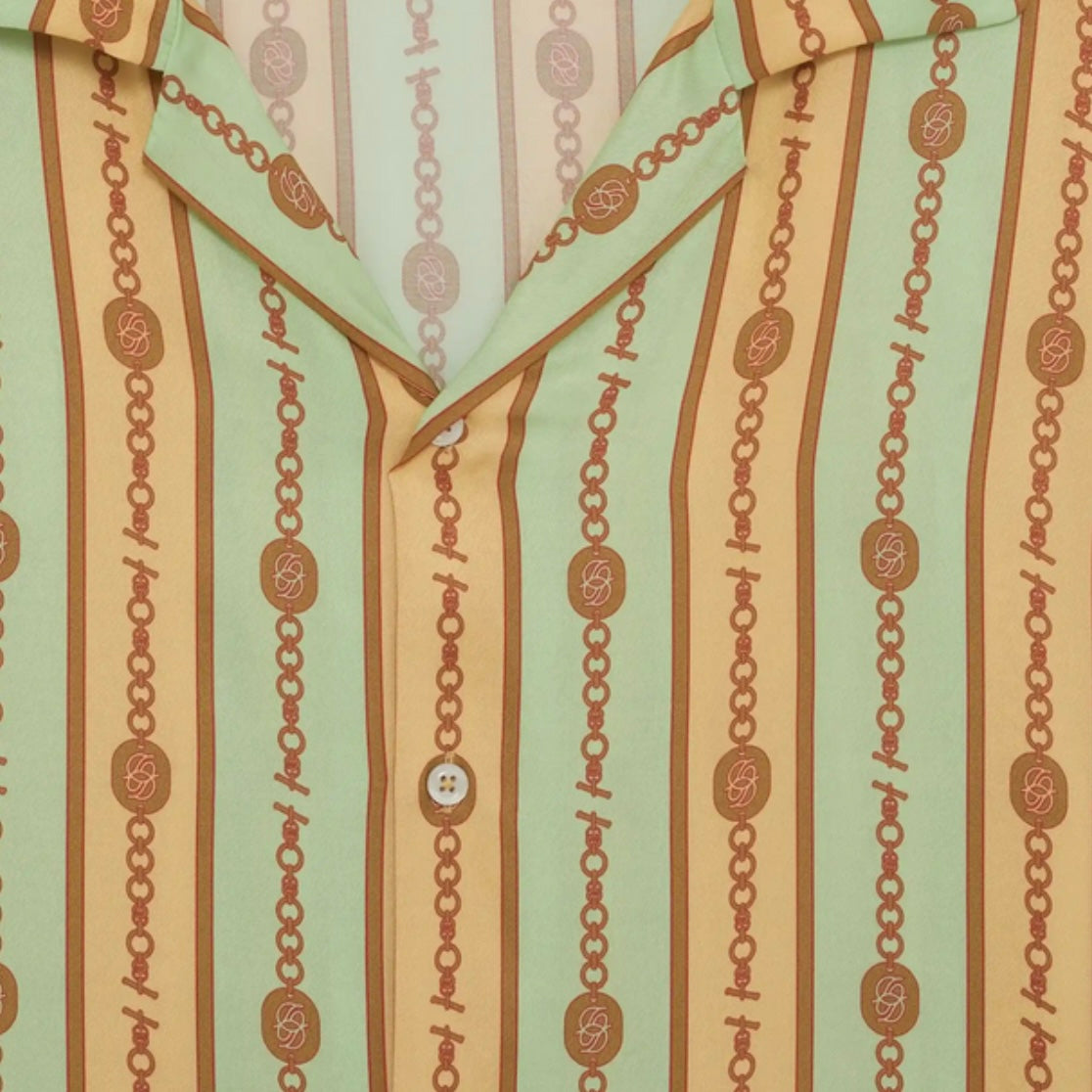 DRÔLE DE MONSIEUR La Chemise Bijoux In Light Green