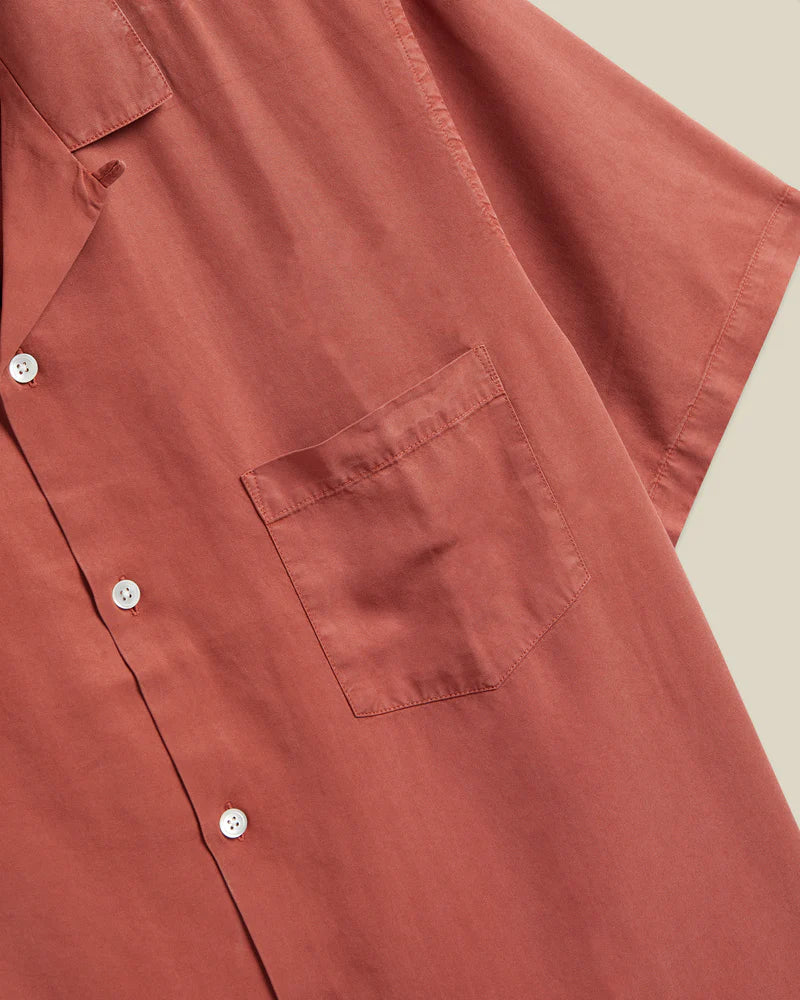PORTUGUESE FLANNEL Dogtown Terracota Short Sleeve Shirt