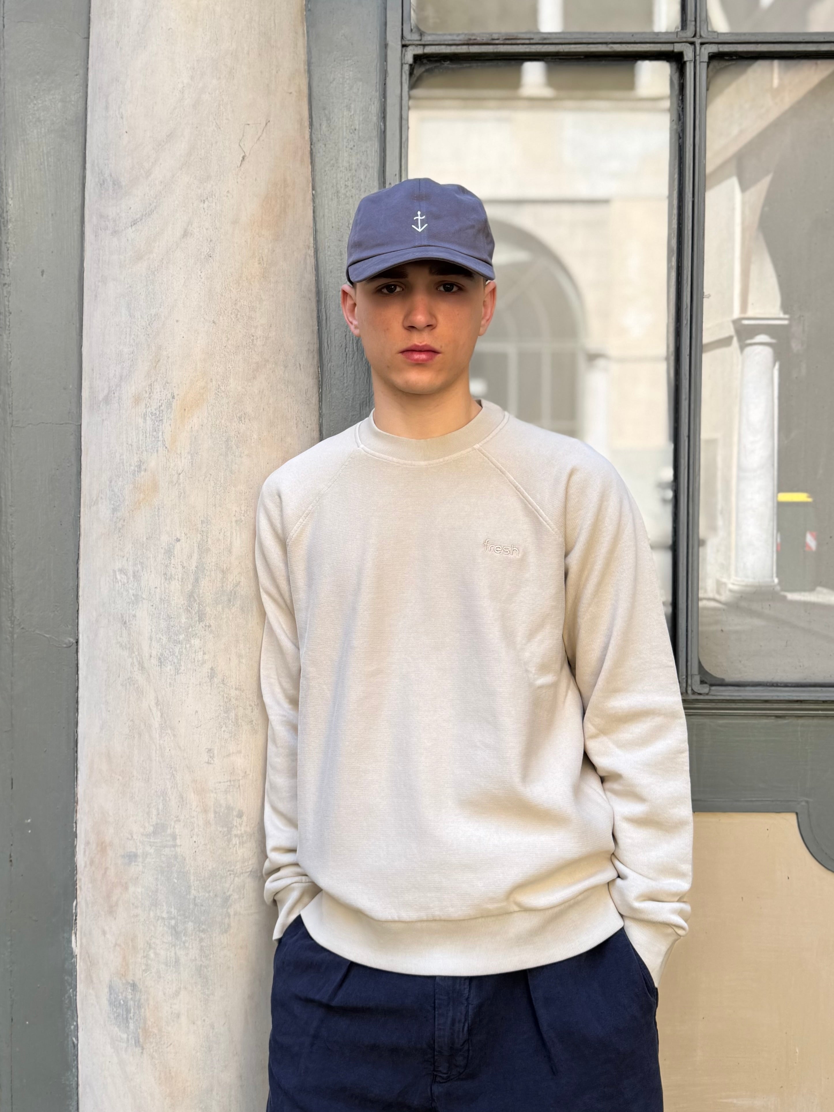 FRESH Billie Cotton Sweatshirt in Sand