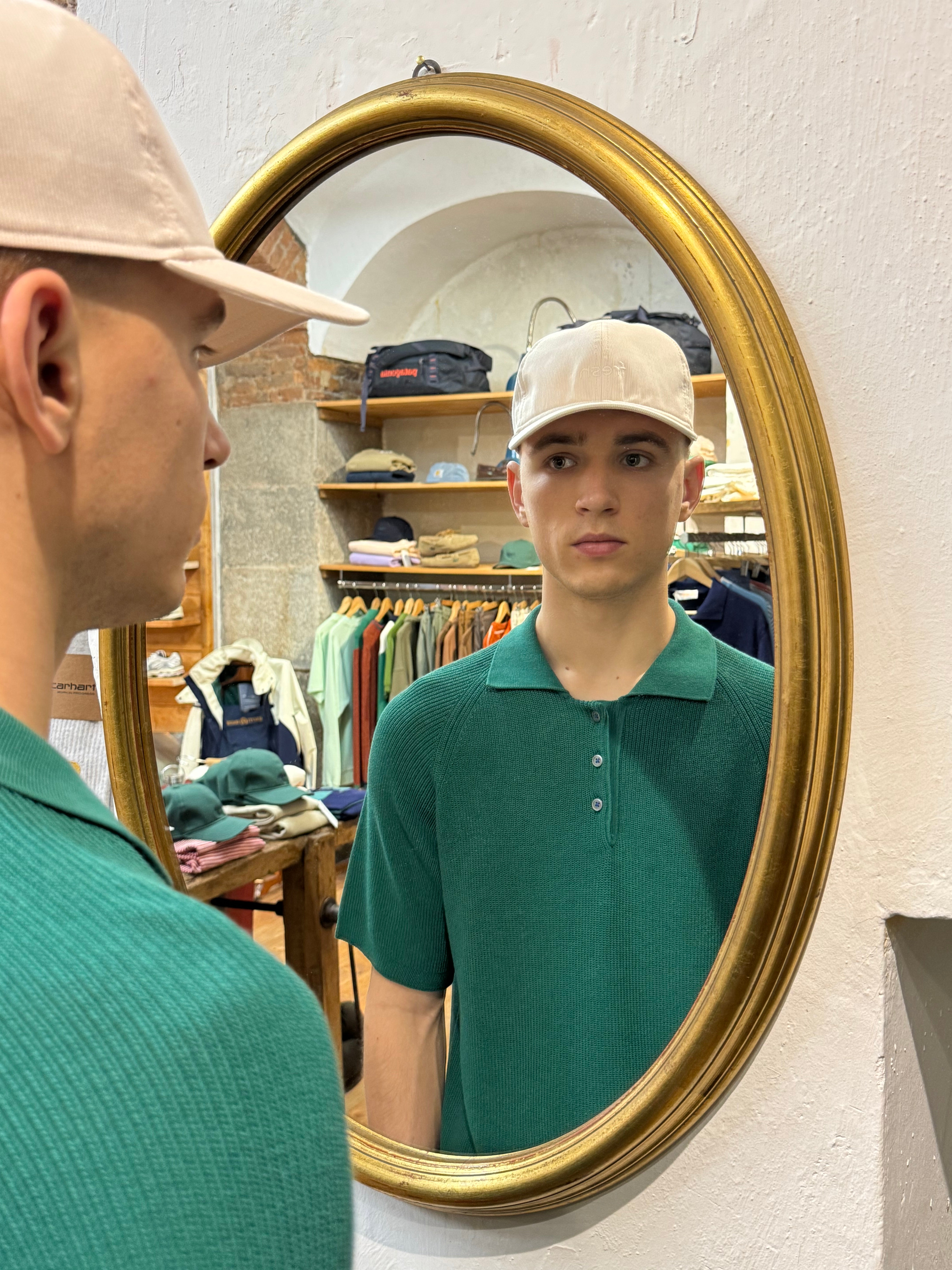 FRESH Cotton Cap in White Pink