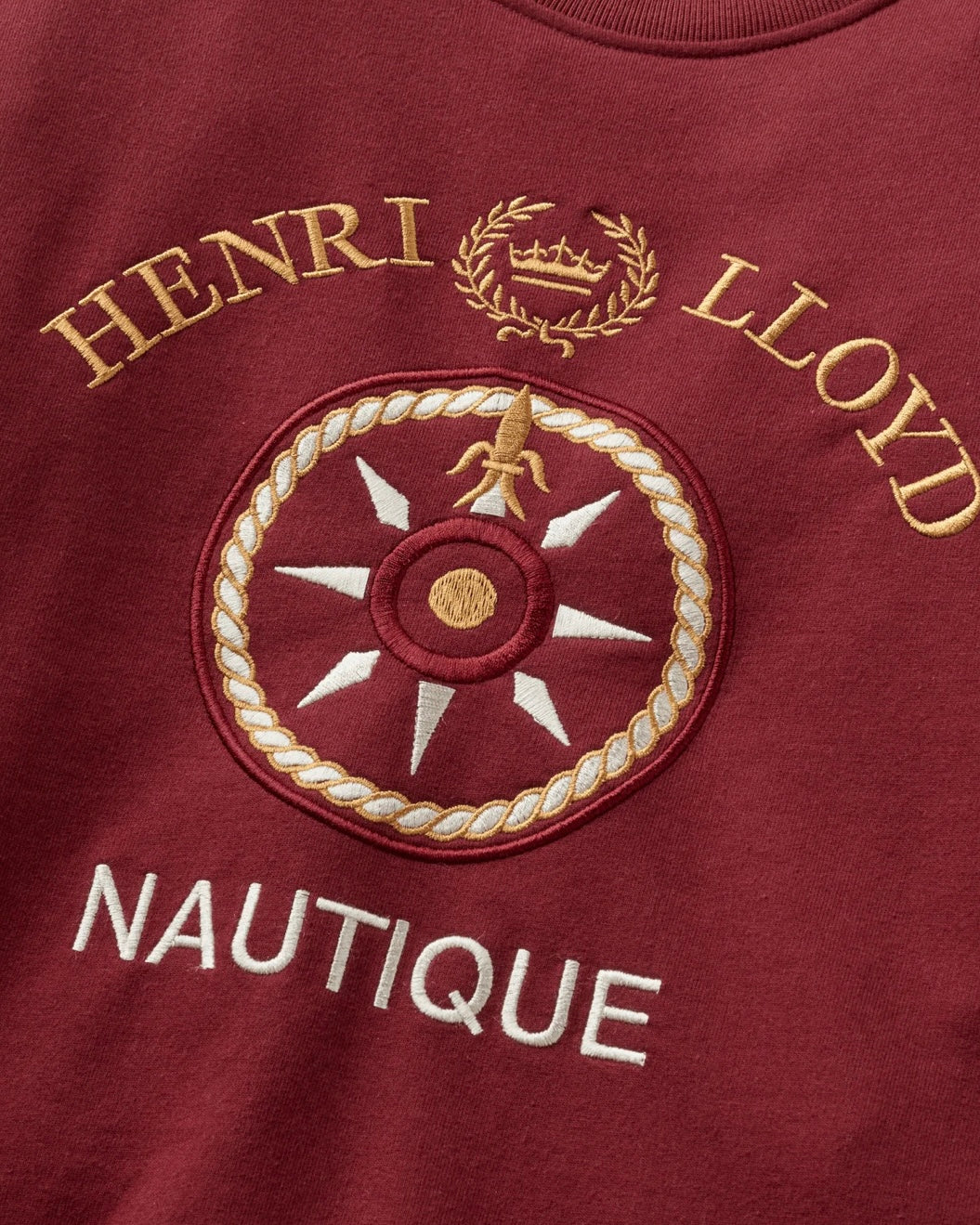 Sweat ras du cou Nautique HENRI LLOYD en rouge Freo