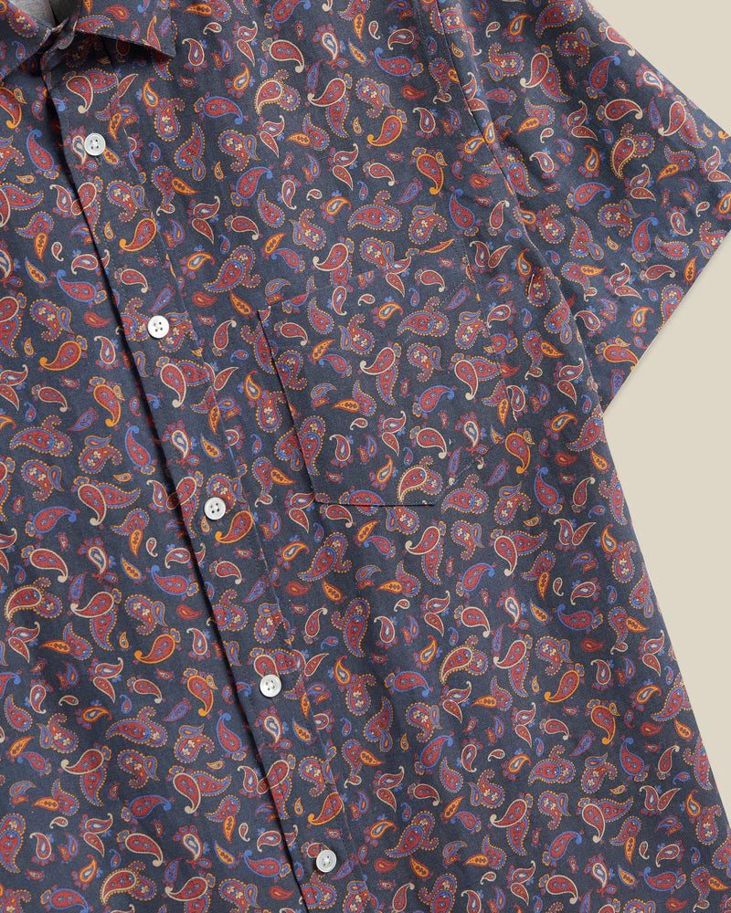 PORTUGUESE FLANNEL Camicia in lino di seta Paisley