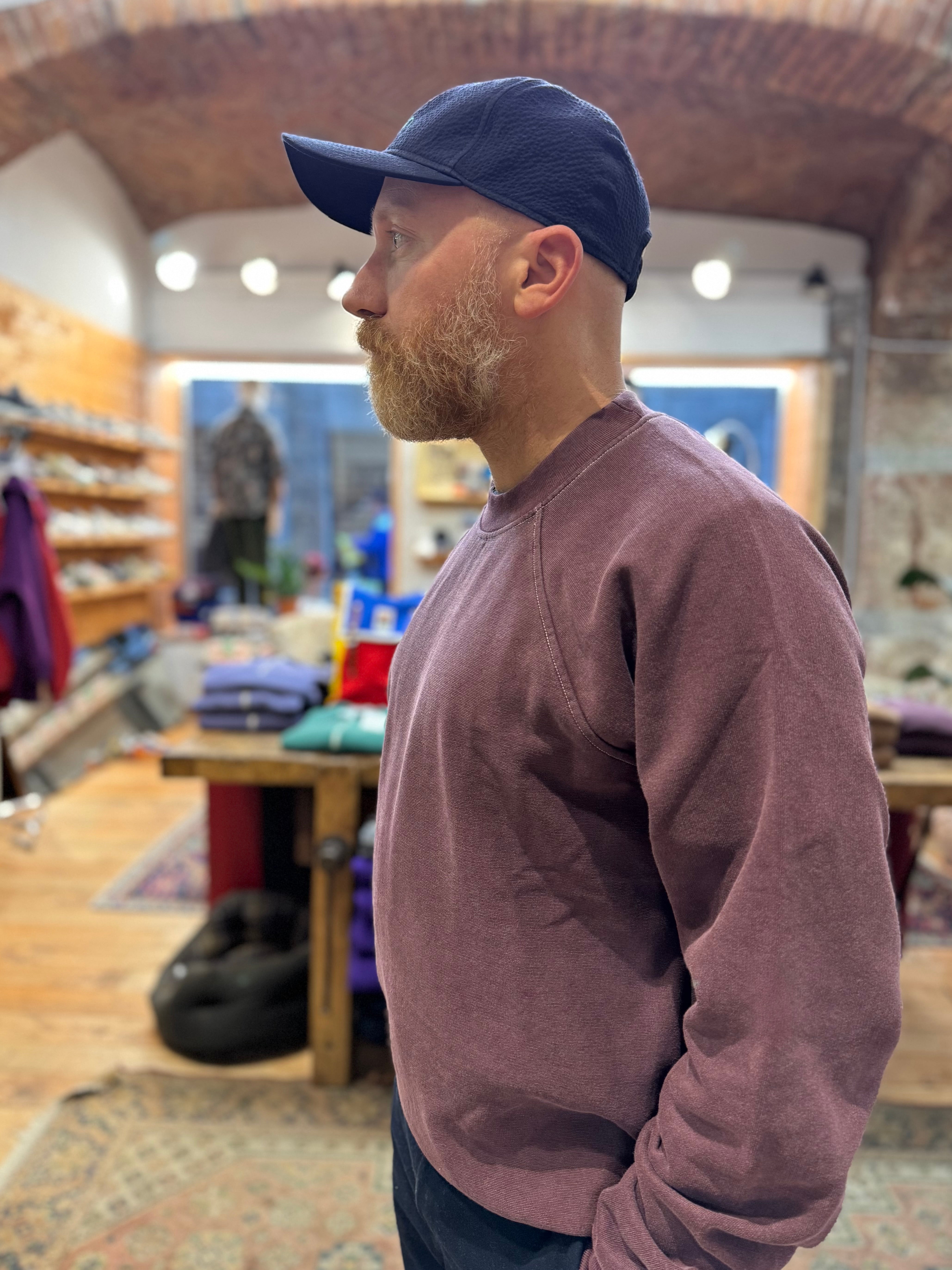 FRESH Billie Plated Cotton Sweatshirt in Bordeaux
