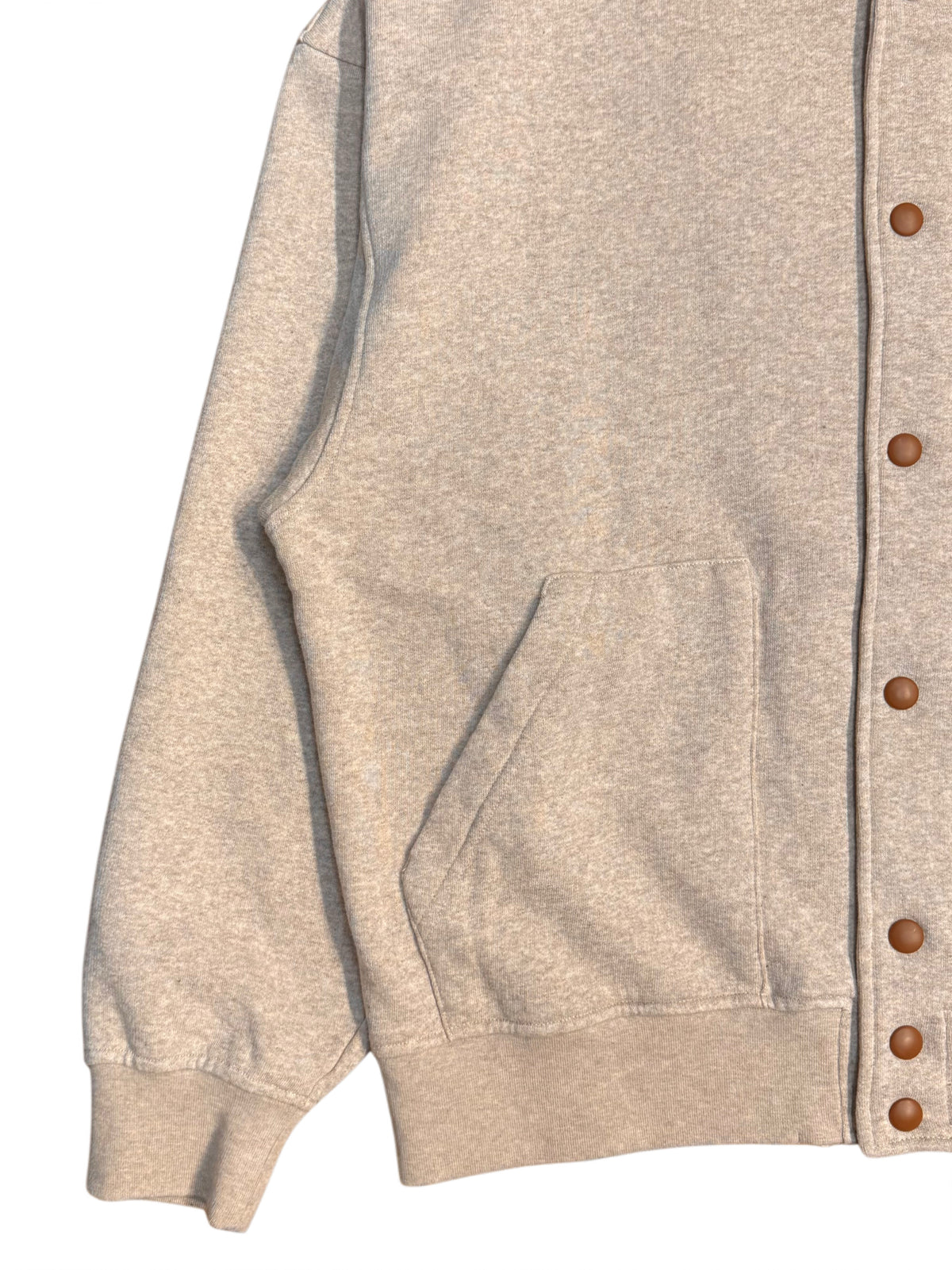 FRESH Harvard Bomber Sweatshirt in Sand