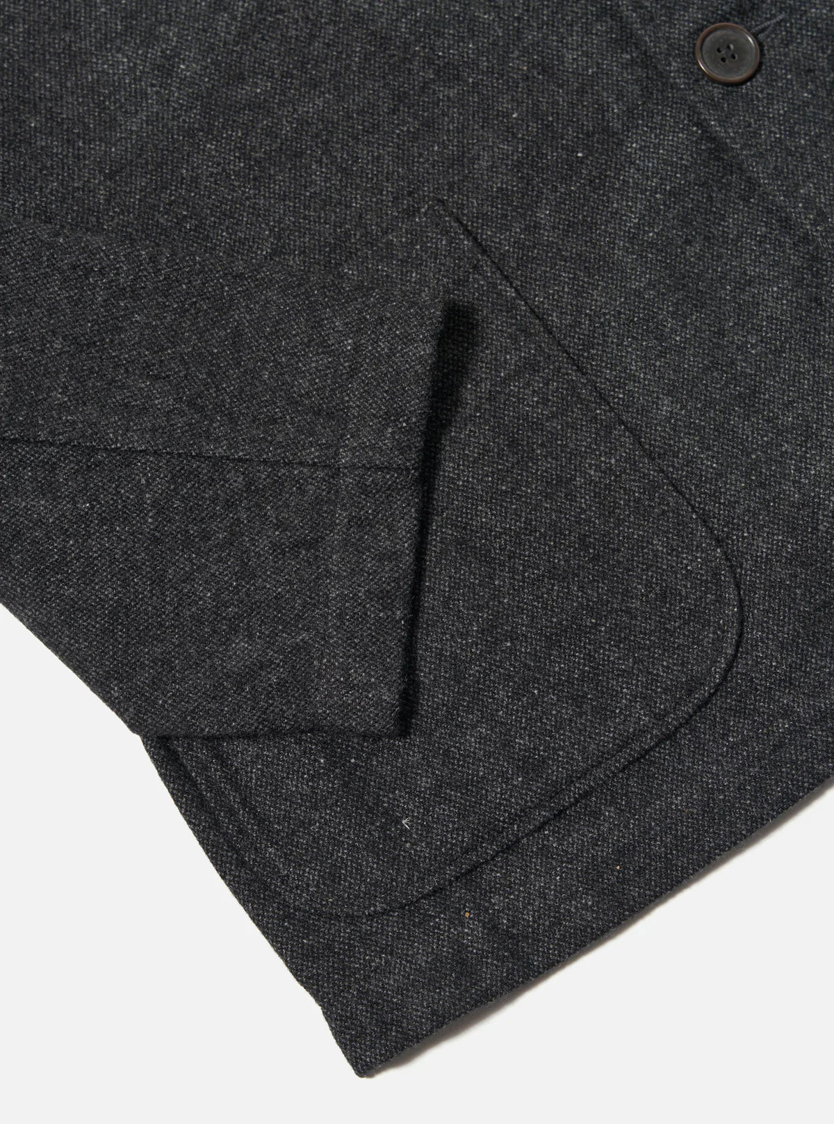 UNIVERSAL WORKS Grey Anders Wool Upcycled Two Button Jacket
