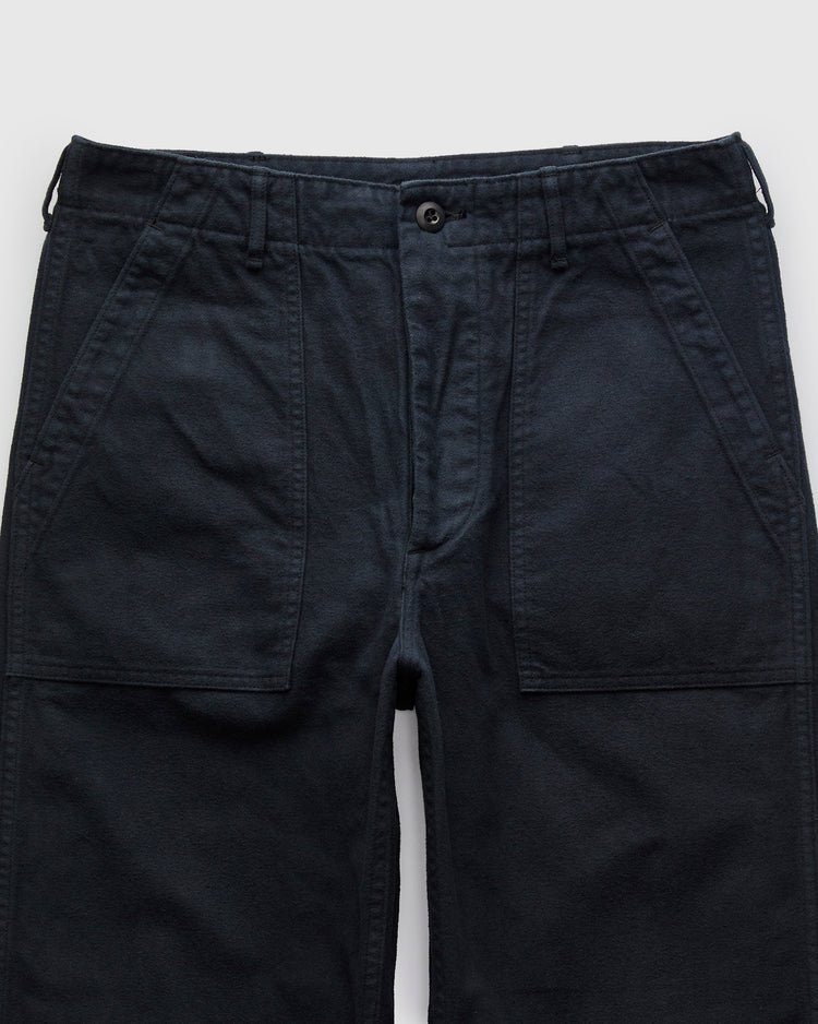 ORSLOW Brushed Flannel US Army Fatigue Pants Dark Navy