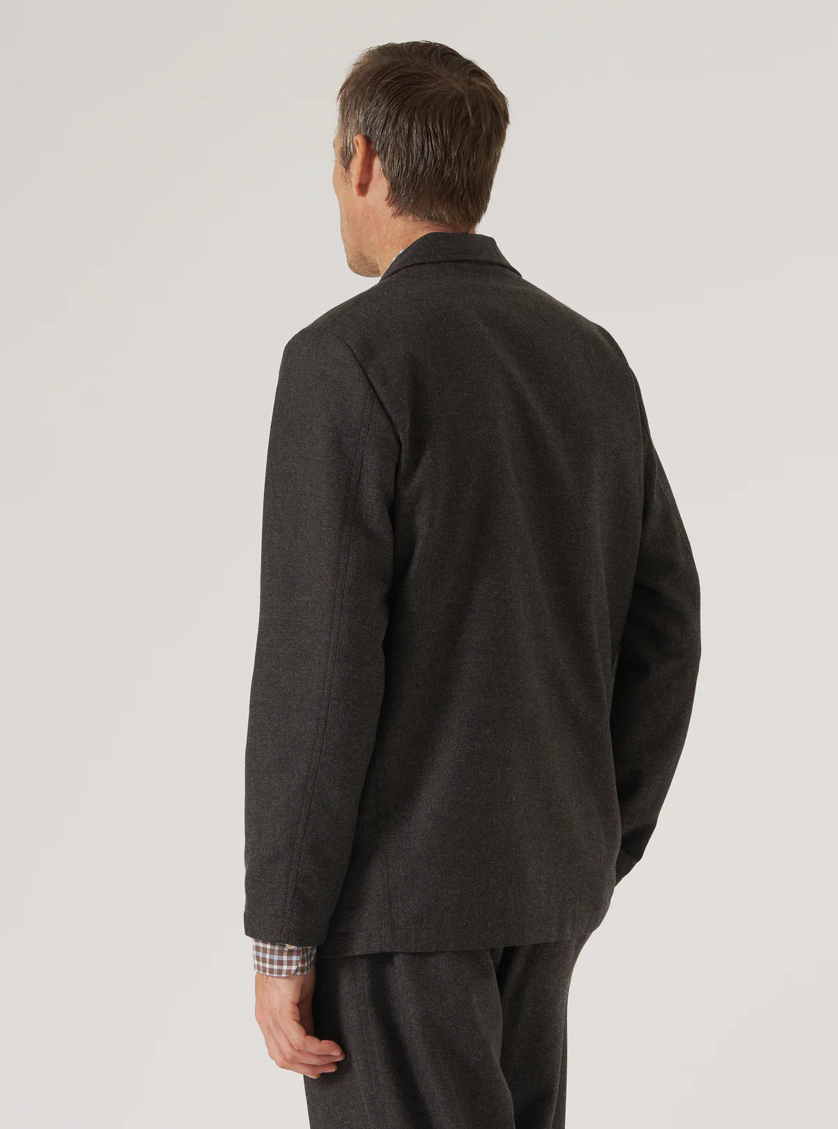 UNIVERSAL WORKS Brown Upcycled Italian Tweed Two Button Jacket