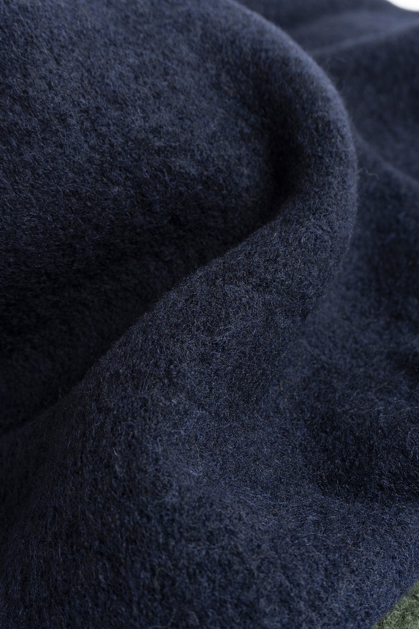 UNIVERSAL WORKS x Fresh Cardigan Wool Fleece Navy Yellow