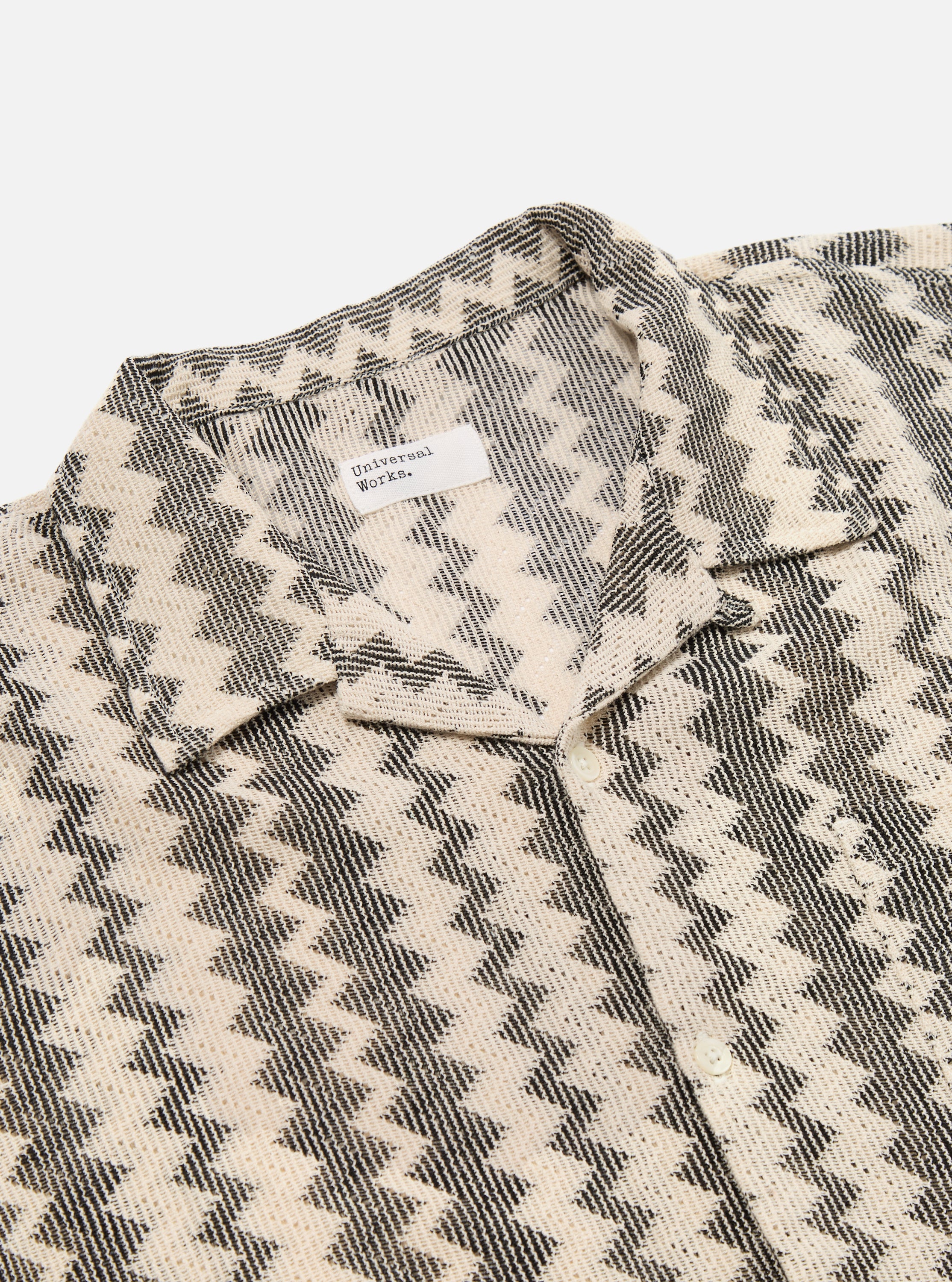 Camicia UNIVERSAL WORKS Cotton Lattice Road in carbone