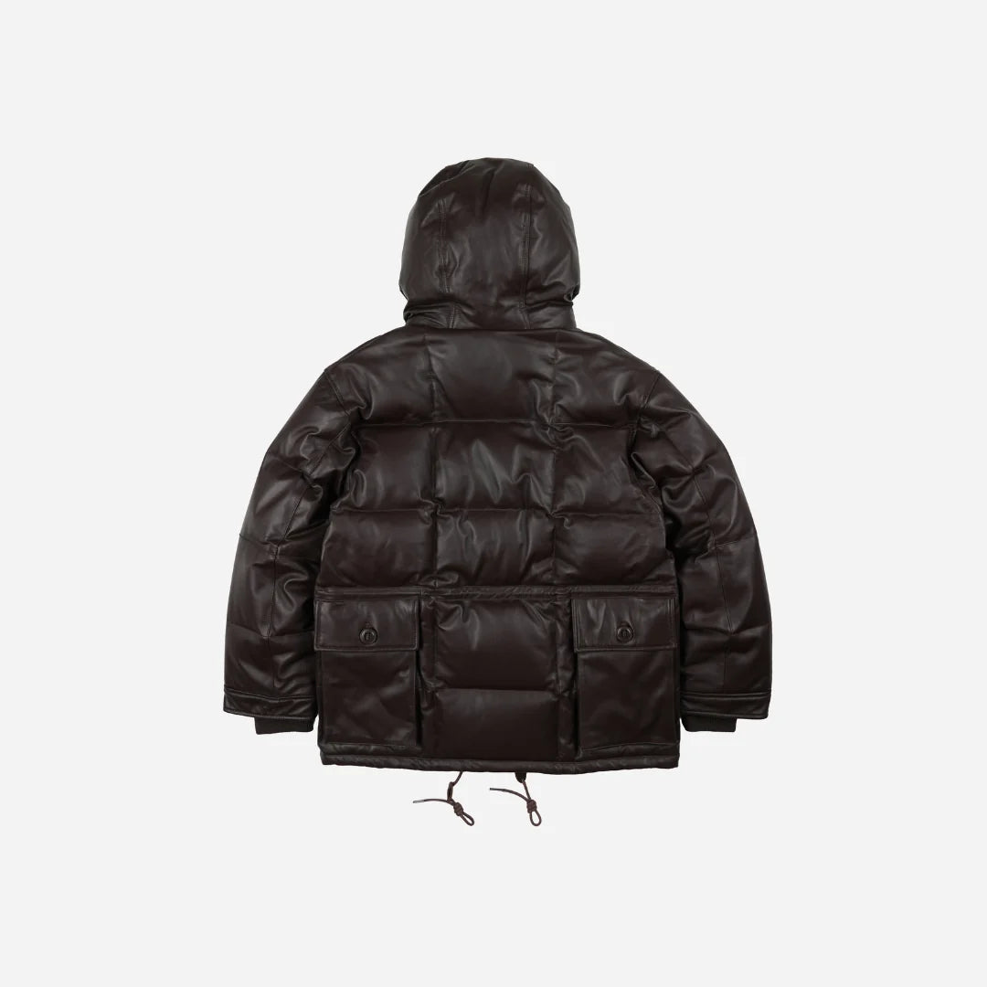 FRIZMWORKS Lambskin Karakoram Goose Down Parka Brown