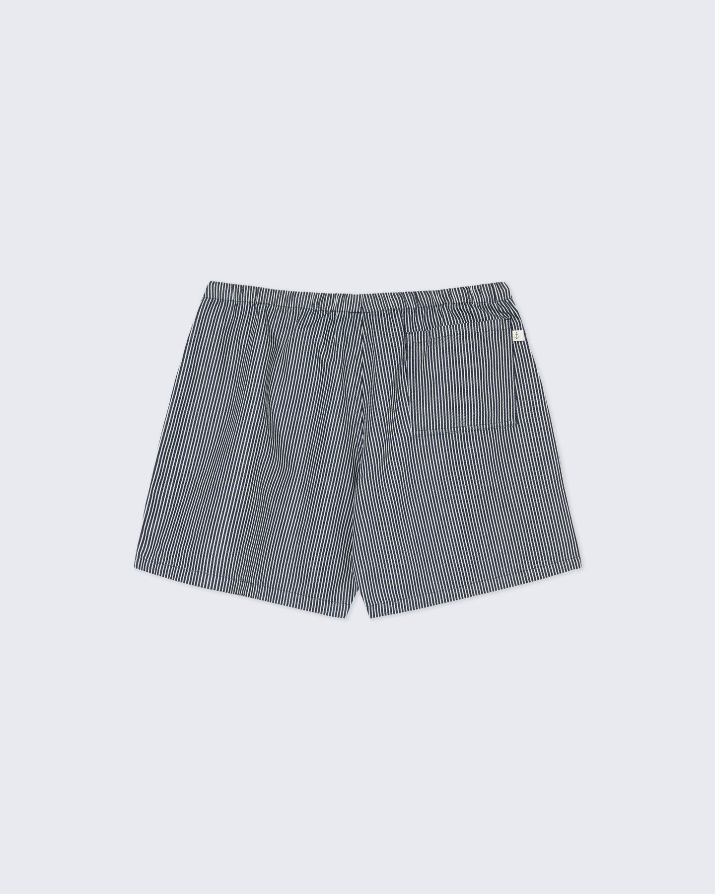 LA PAZ Formigal Shorts In Dark Navy Cotton Stripes