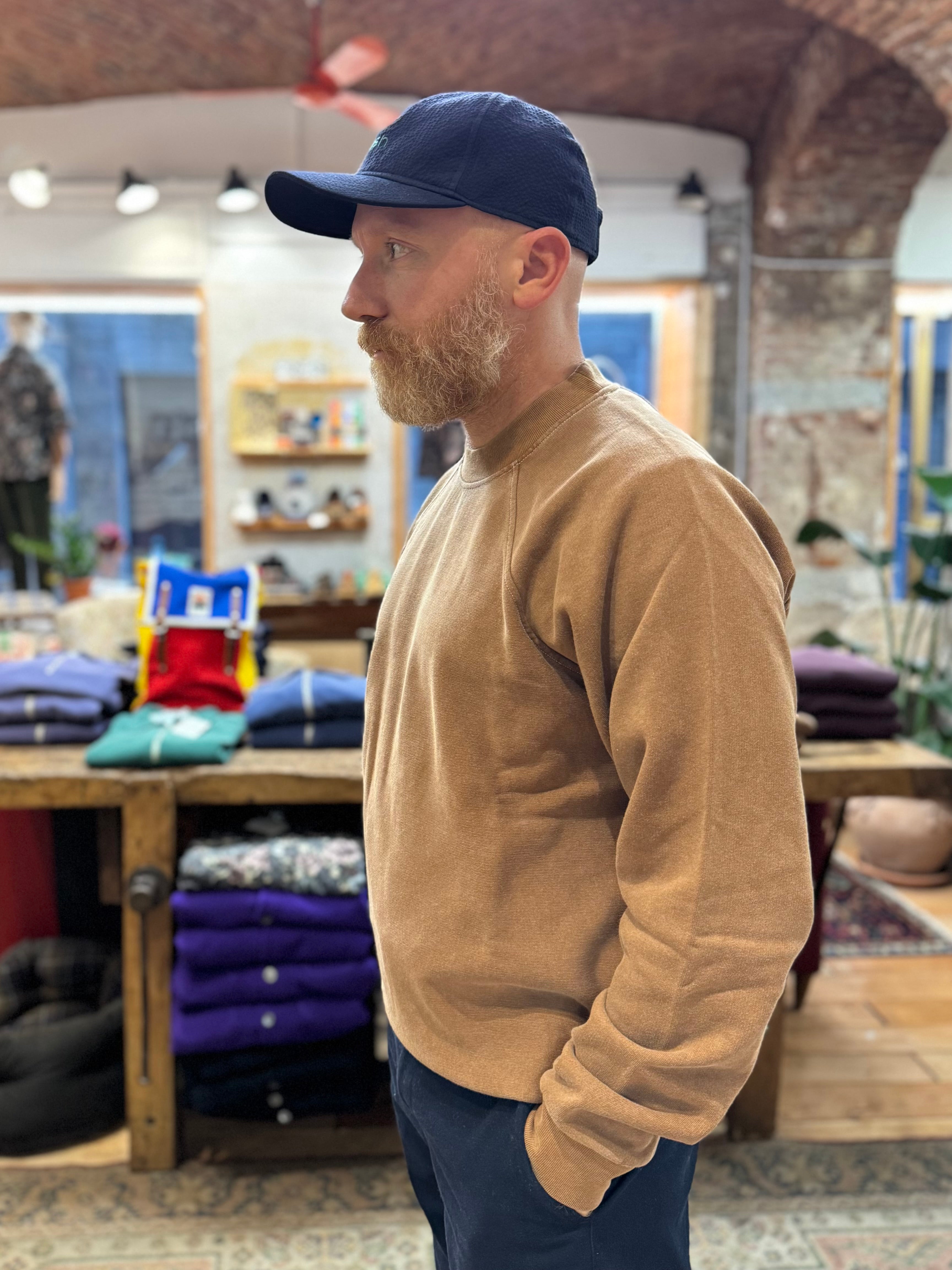FRESH Billie Plated Cotton Sweatshirt in Brown