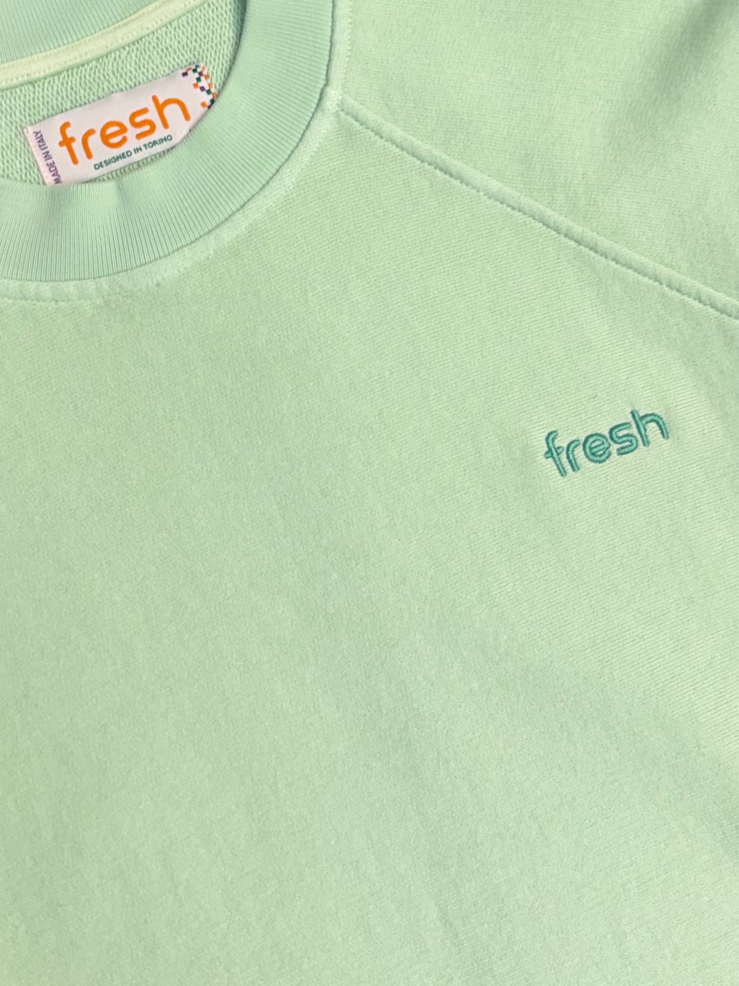Sweat-shirt en coton FRESH Billie couleur menthe