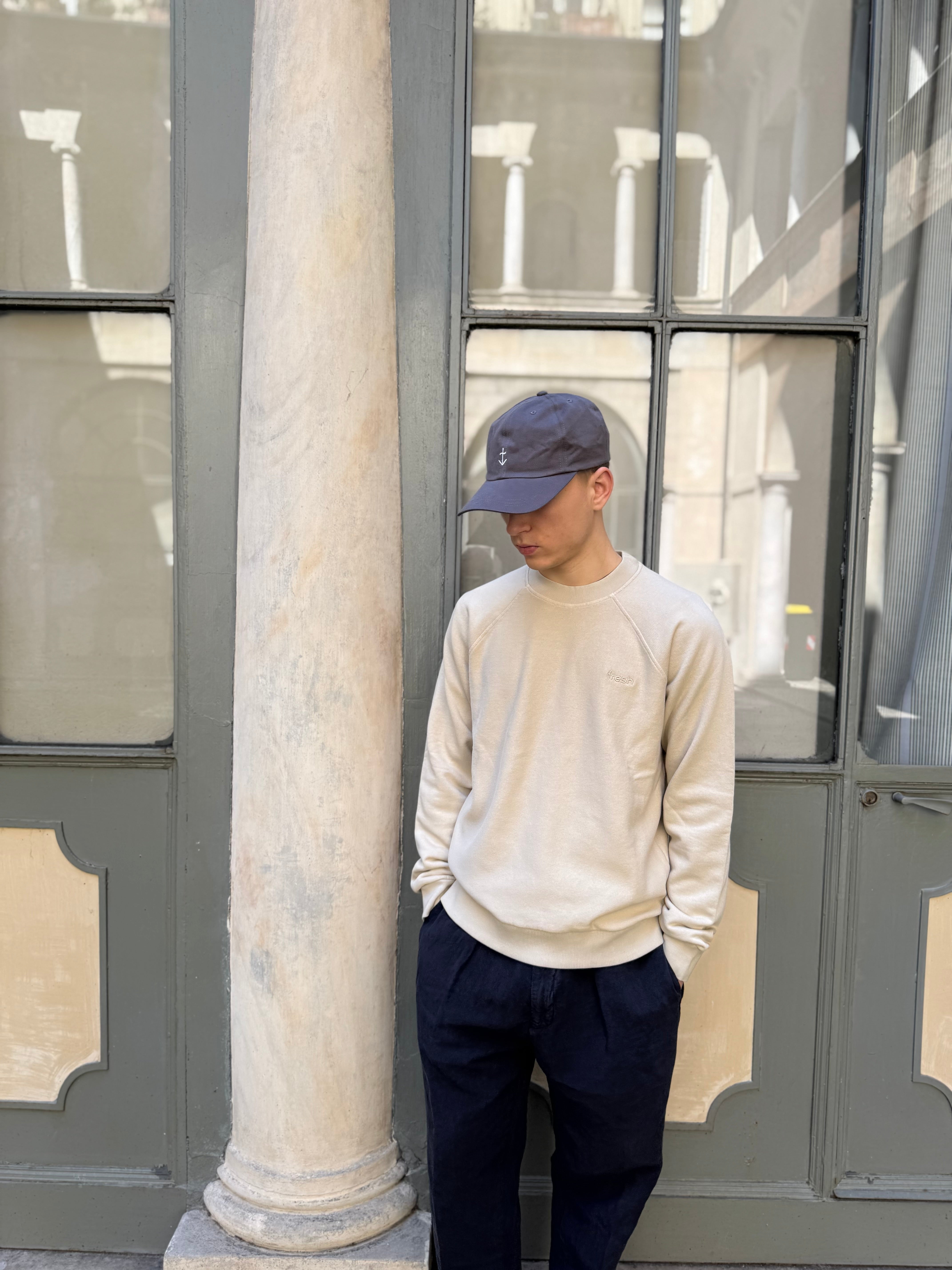 FRESH Billie Cotton Sweatshirt in Sand