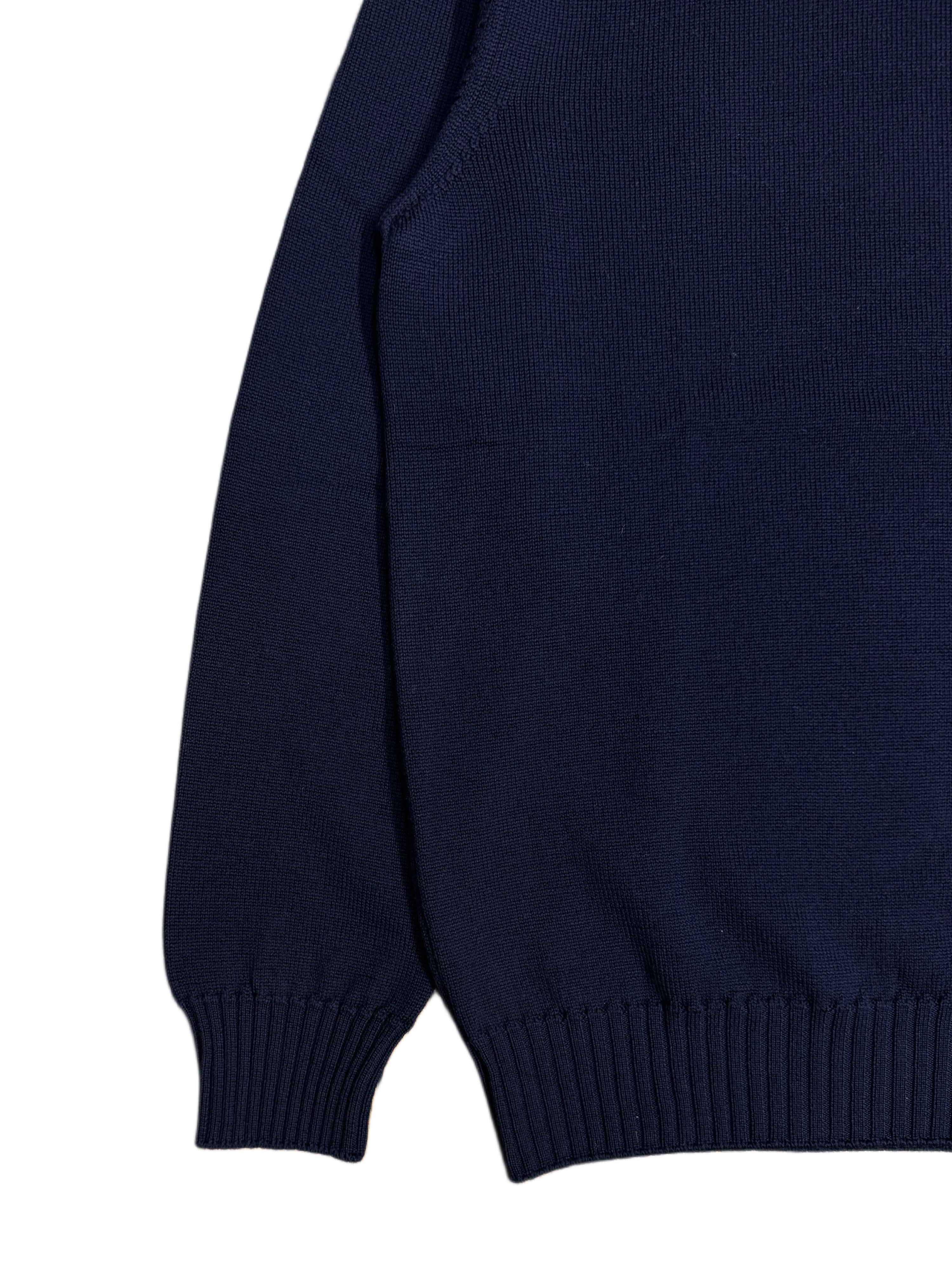 FRESH Connery MerIno Wool Roll Neck in Navy