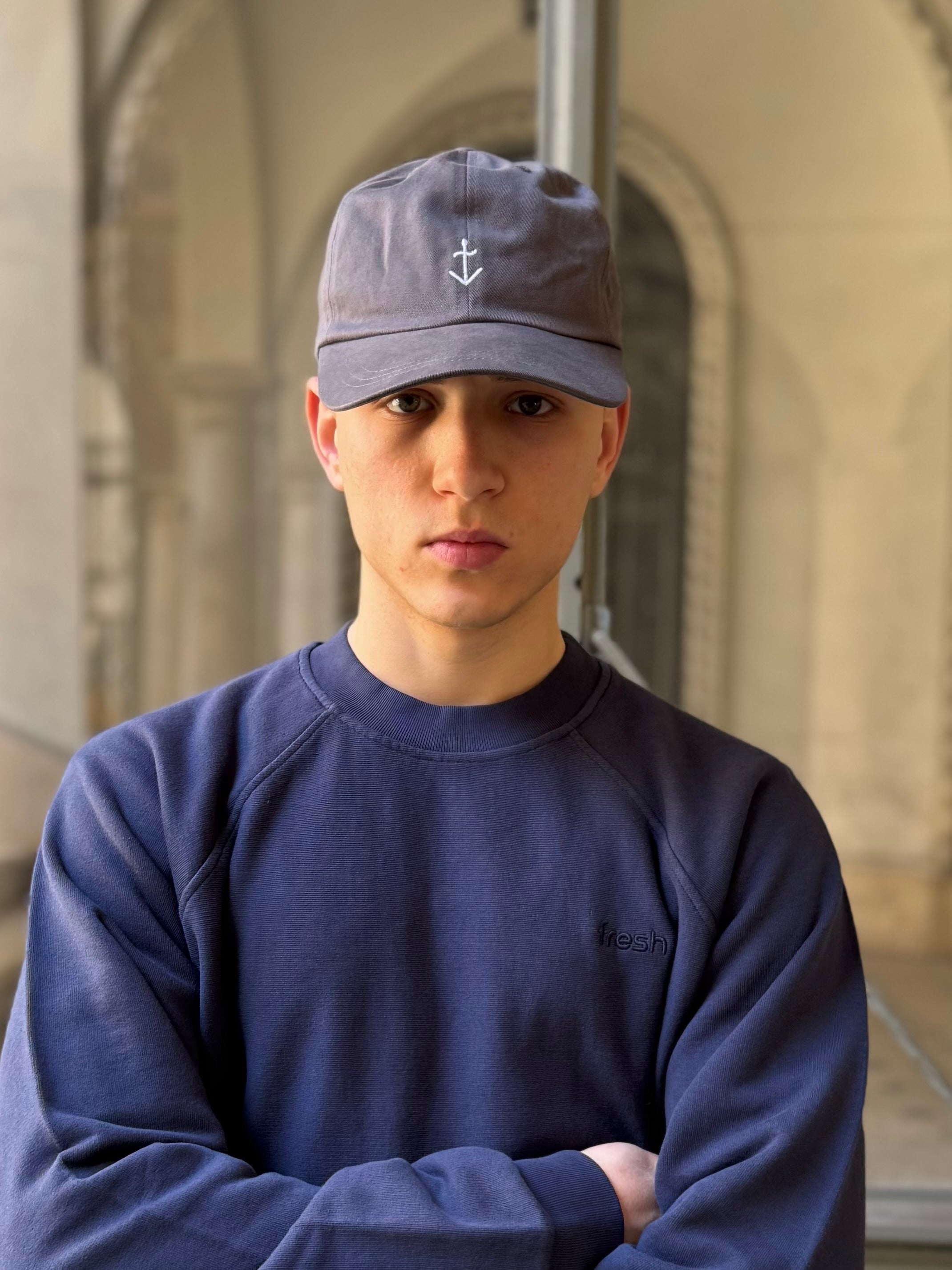 Felpa FRESH Billie in cotone blu navy