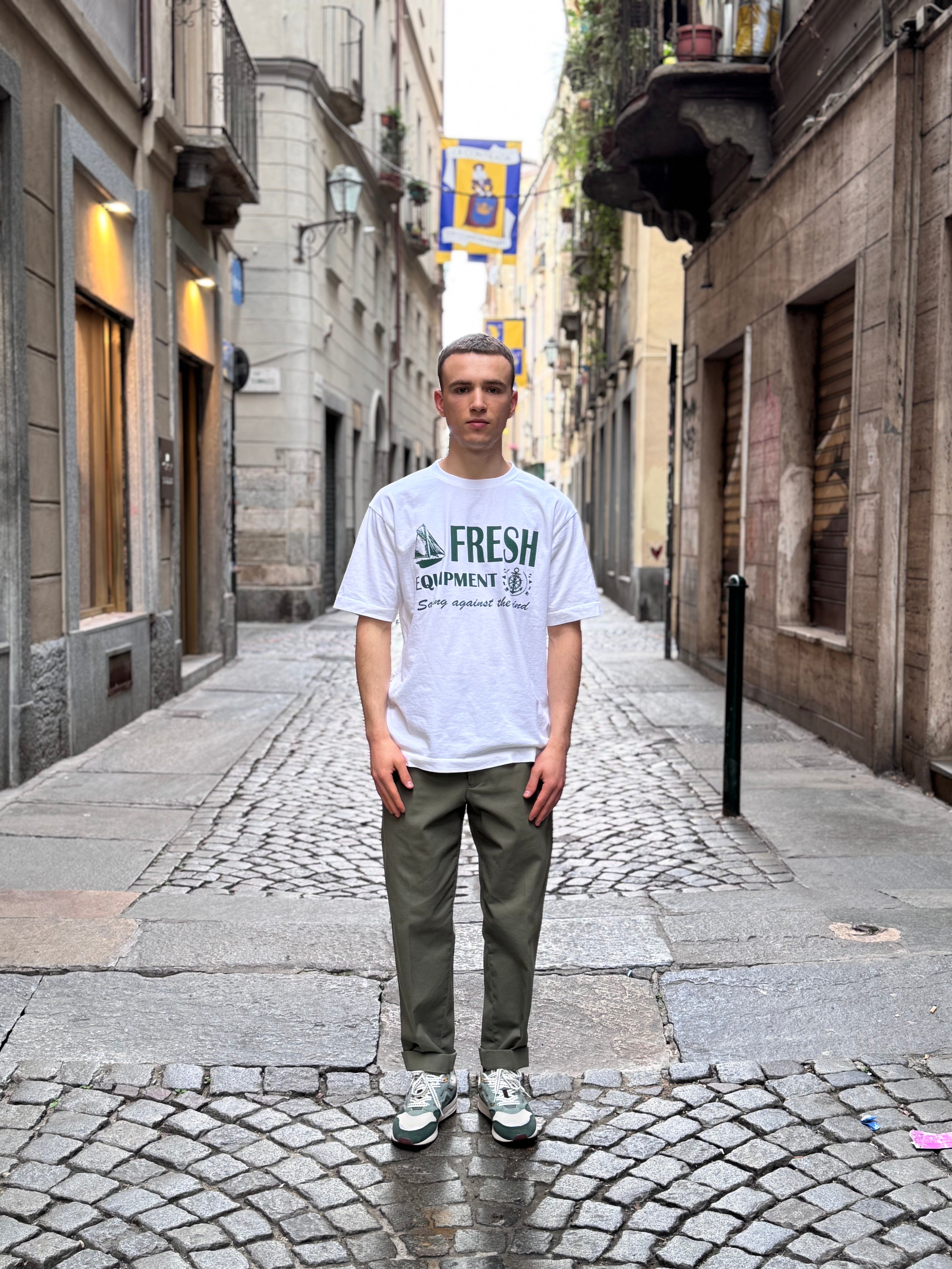 T-shirt en coton FRESH Equipment blanc