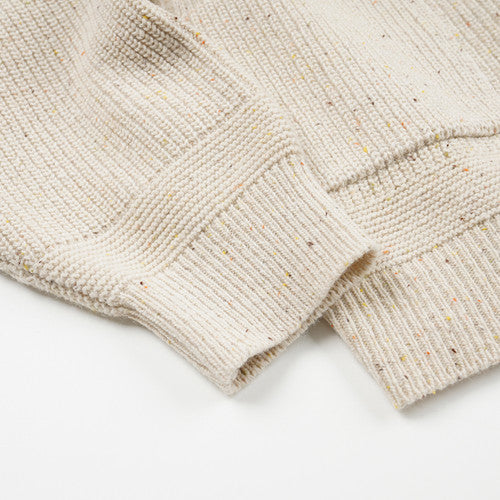 FRIZMWORKS Bocaci Wool Round Cardigan Ivory