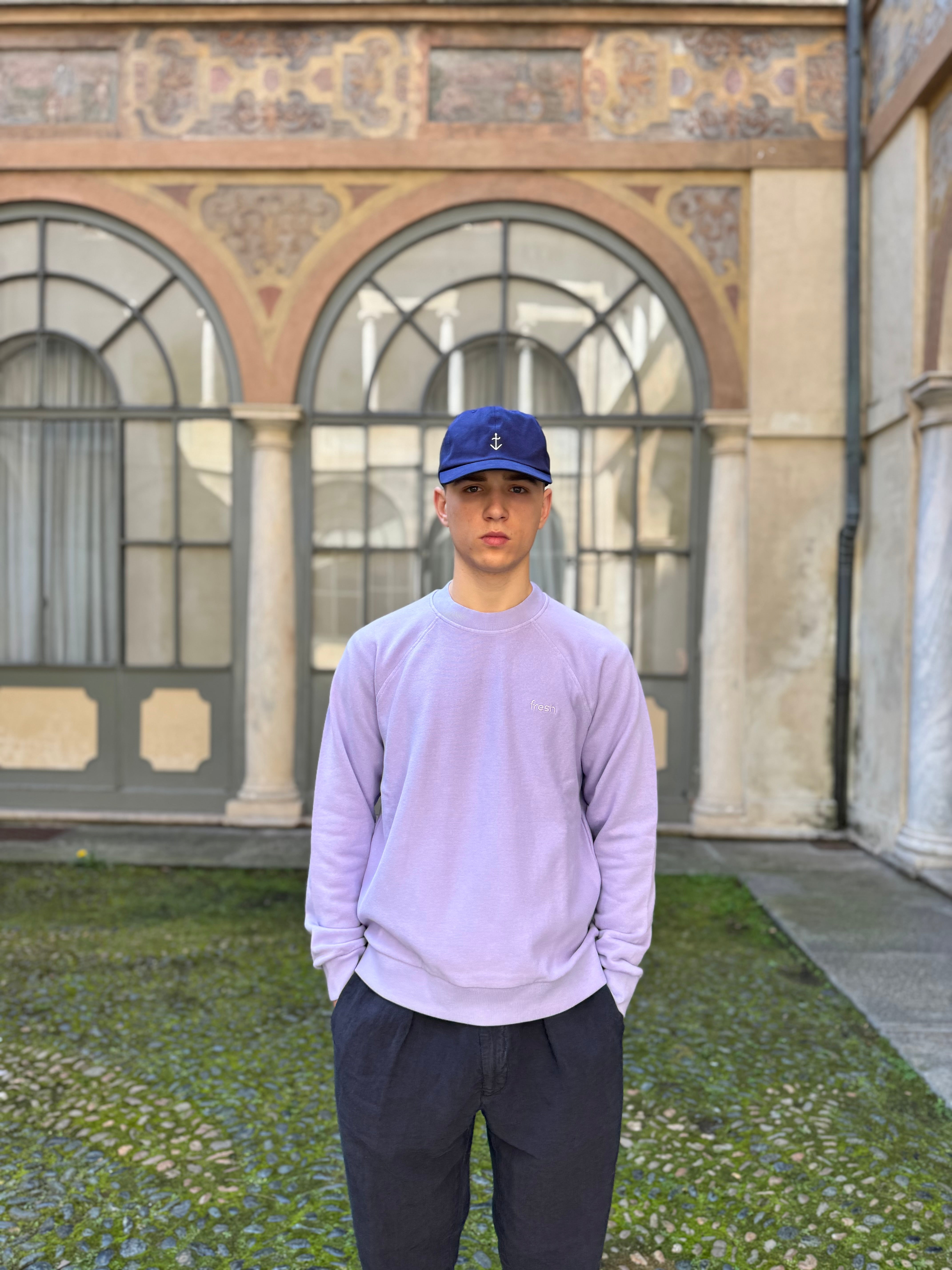 Sweat-shirt en coton FRESH Billie lilas