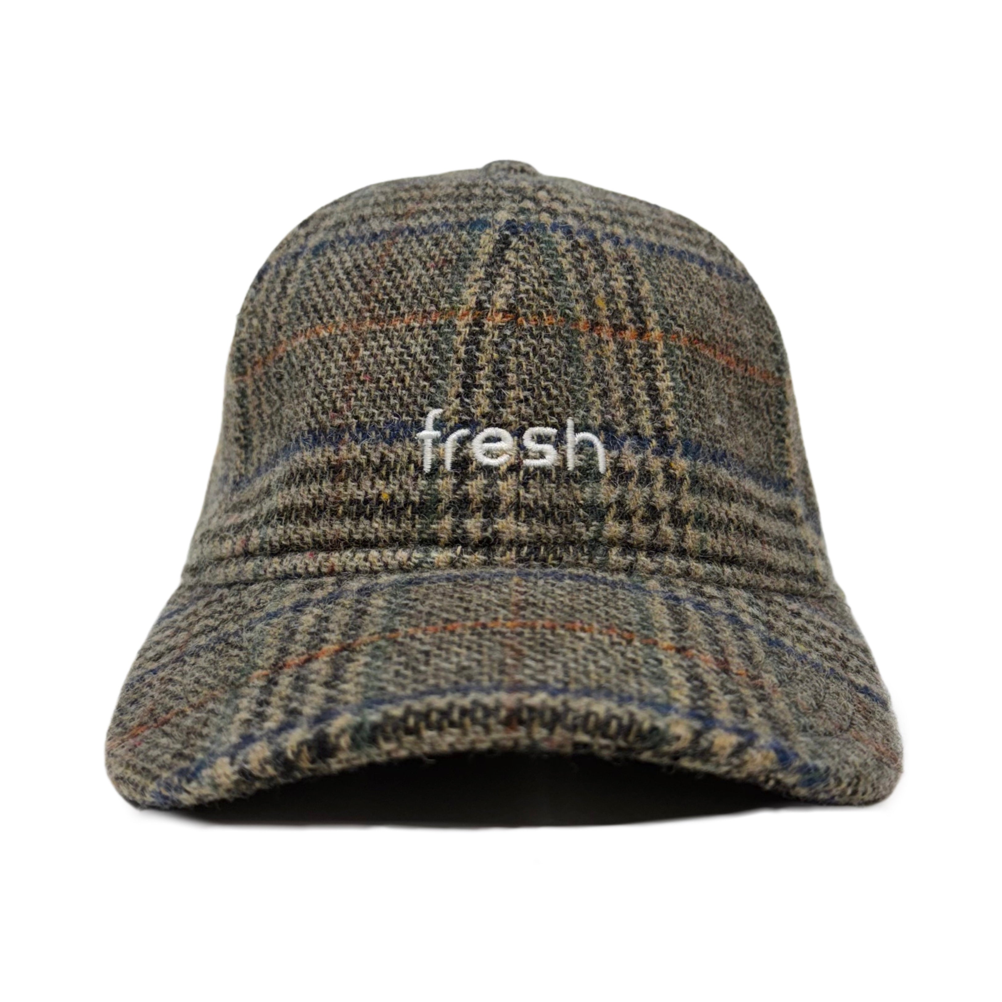 FRESH Six-Panel Oat Tweed Cap