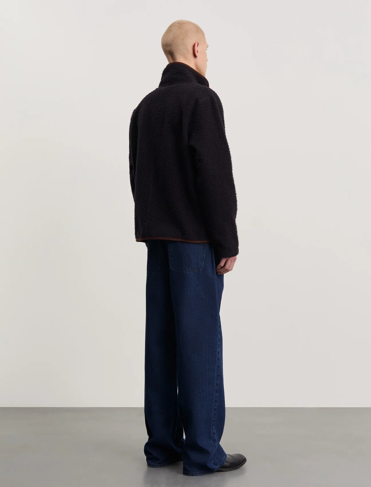 ANOTHER ASPECT Another Fleece Jacket 1.0 Navy Brown