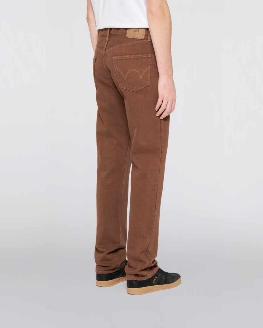 EDWIN Regular Straight Jeans Natural Brown Overdyed