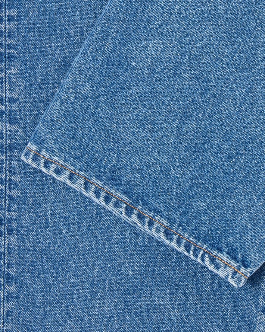 EDWIN Loose Jeans Blue Mid Light Used Made In Japan