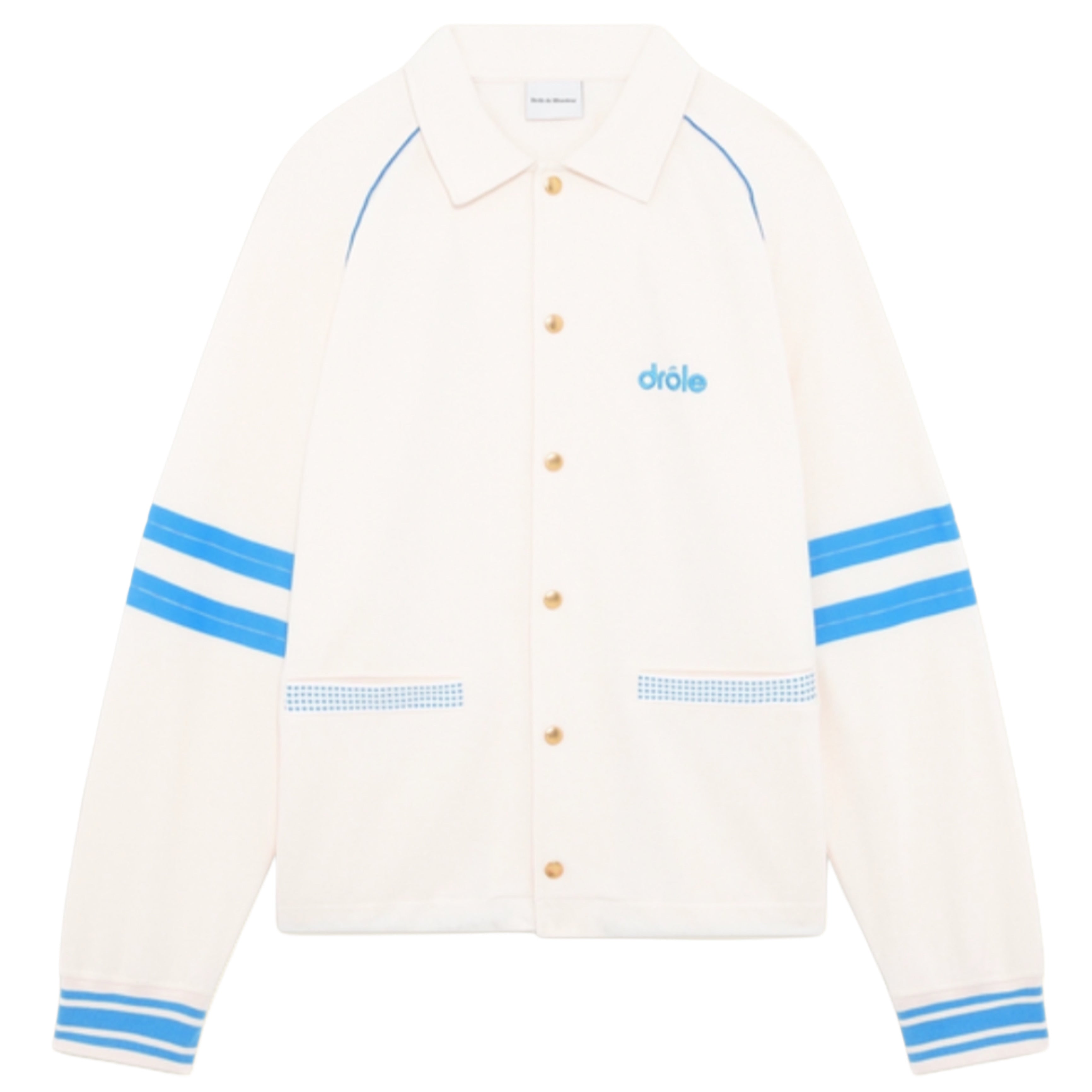 DRÔLE DE MONSIEUR La Veste Après-Sport in bianco sporco