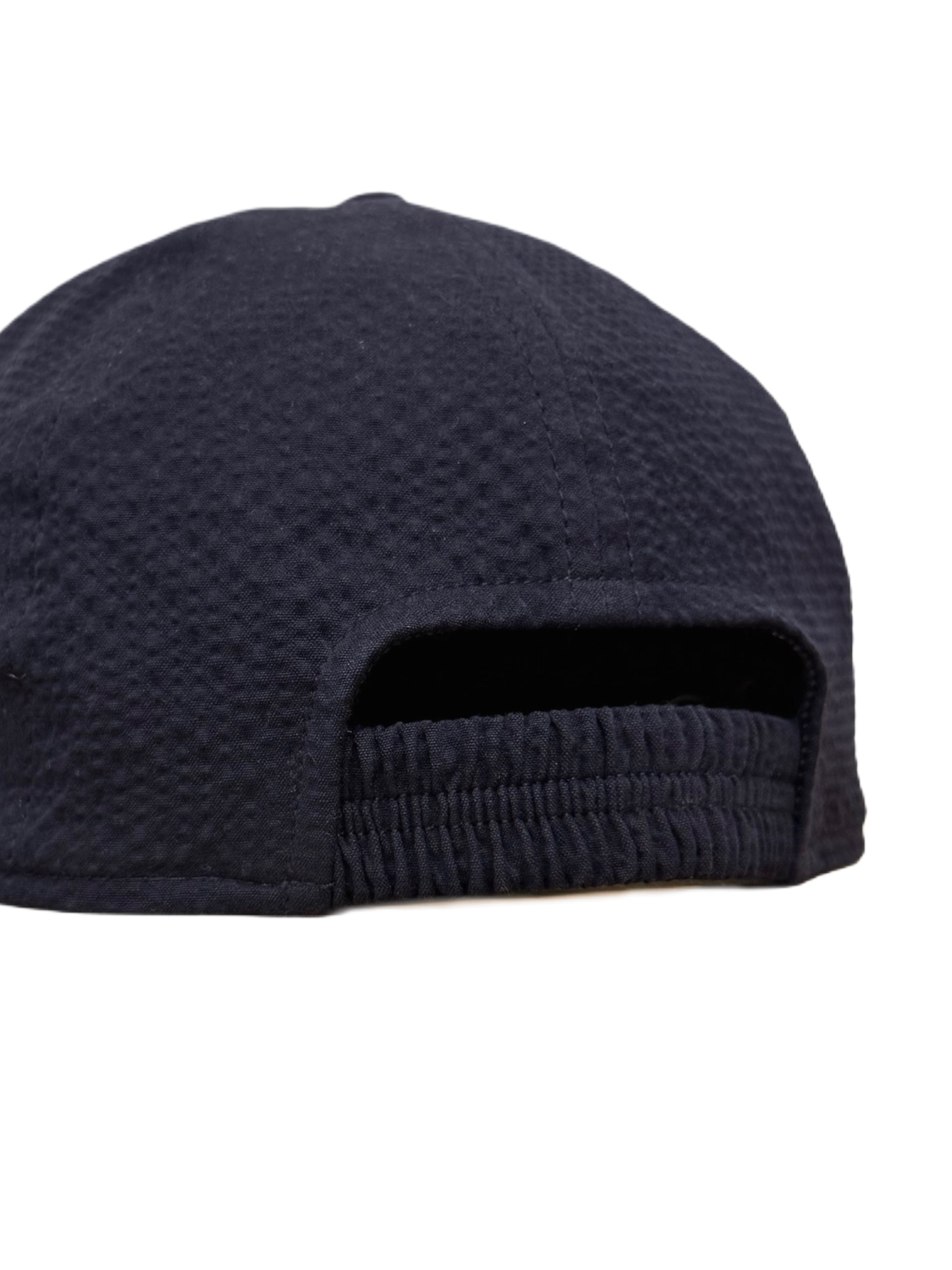 FRESH Seersucker Cap in Navy
