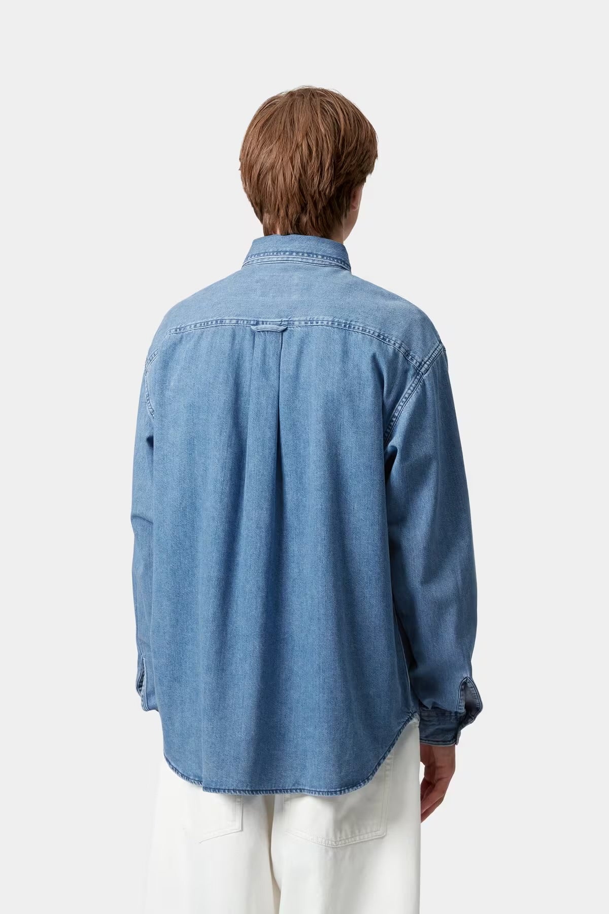 CARHARTT WIP L/S Lucas Shirt Blue Stone Washed