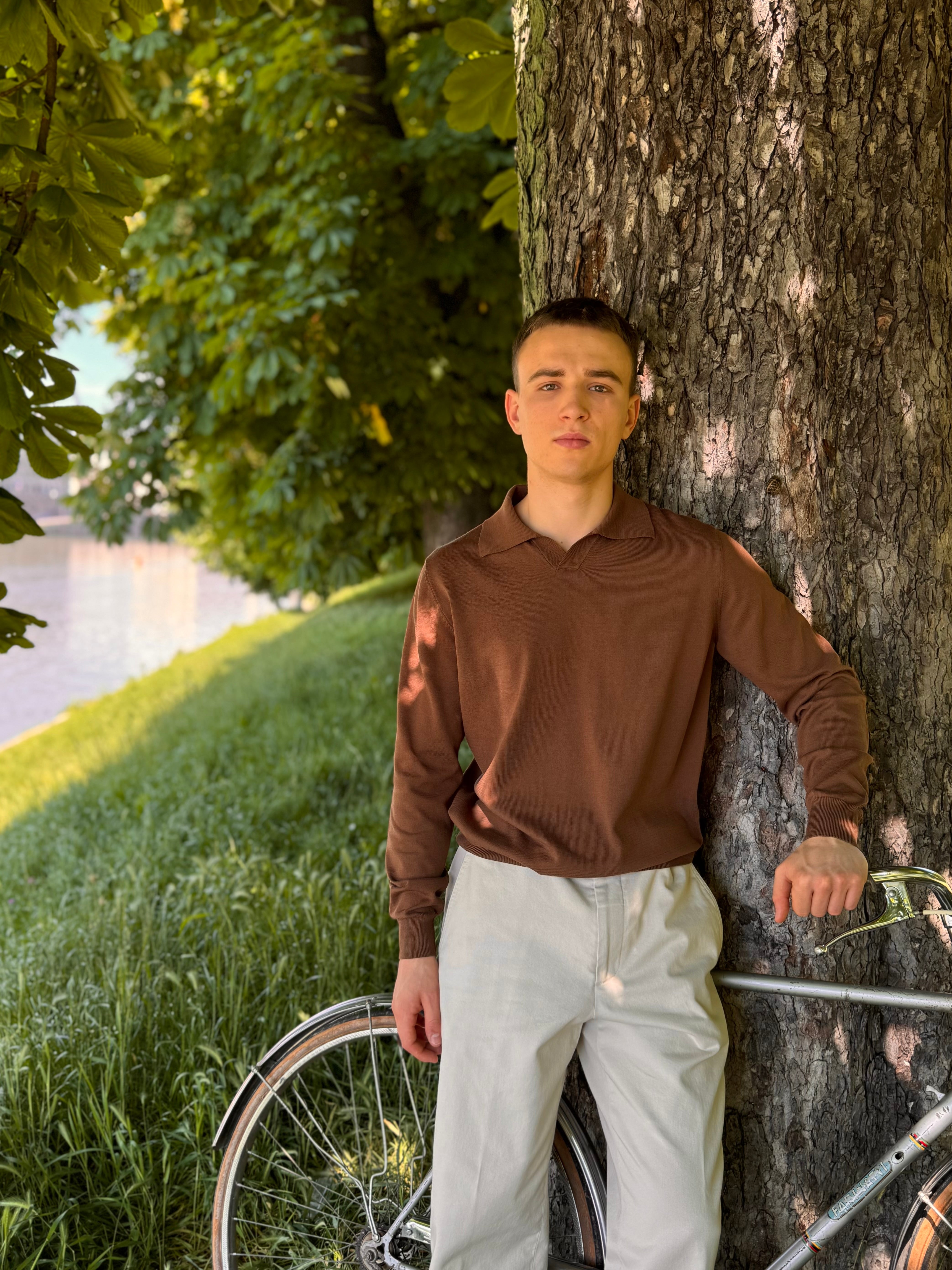 Polo en coton FRESH Morrissey couleur chocolat