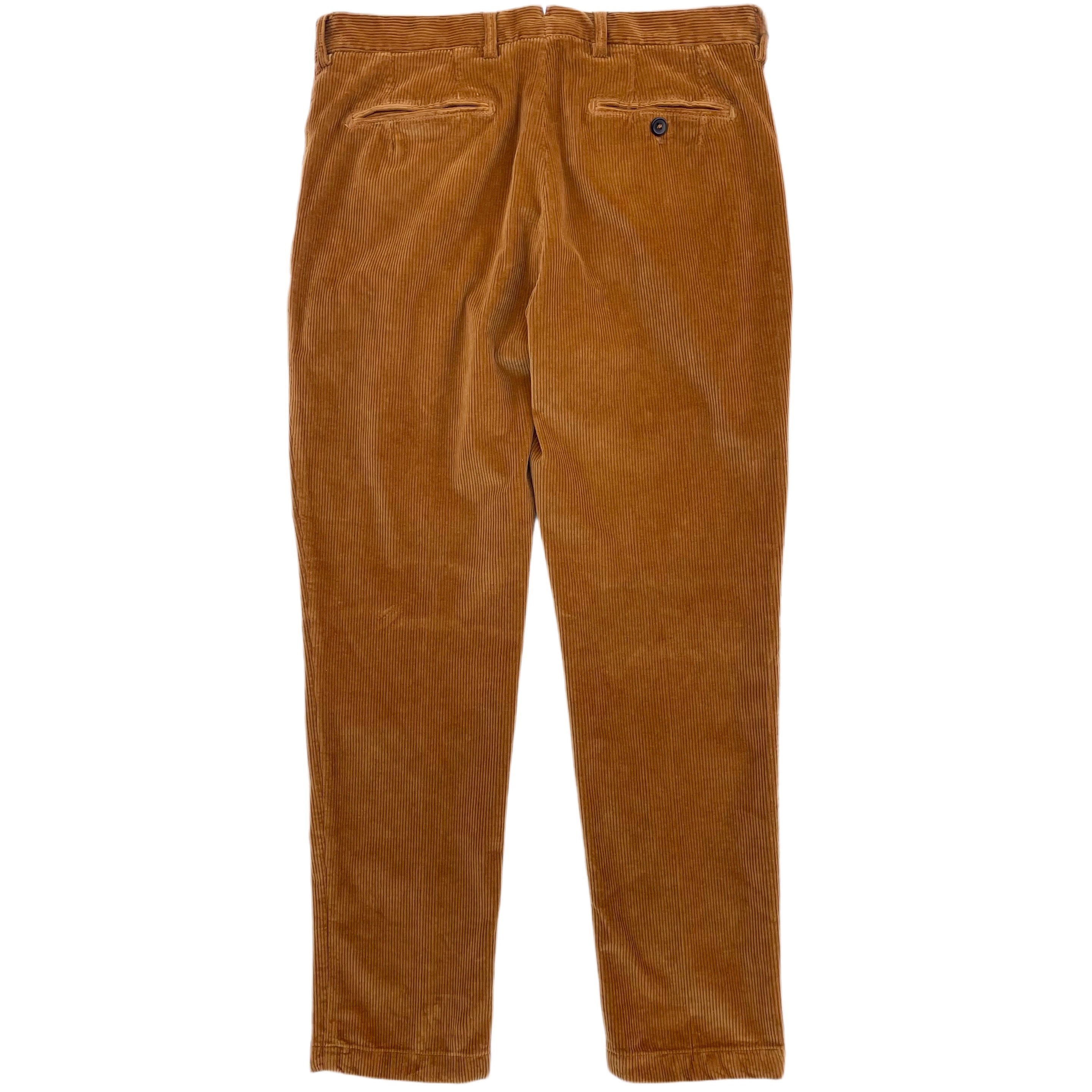 FRESH Corduroy Pleated Chino Pants In Biscuit