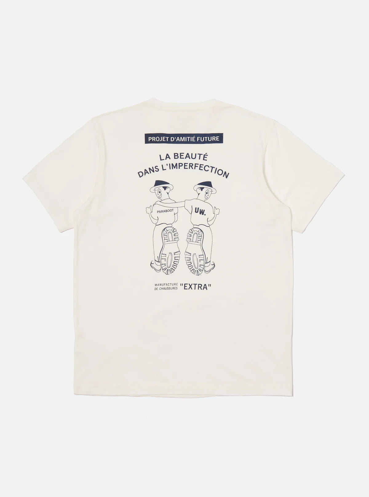 PARABOOT x Universal Works Ecru Single Jersey Short Sleeve Tee