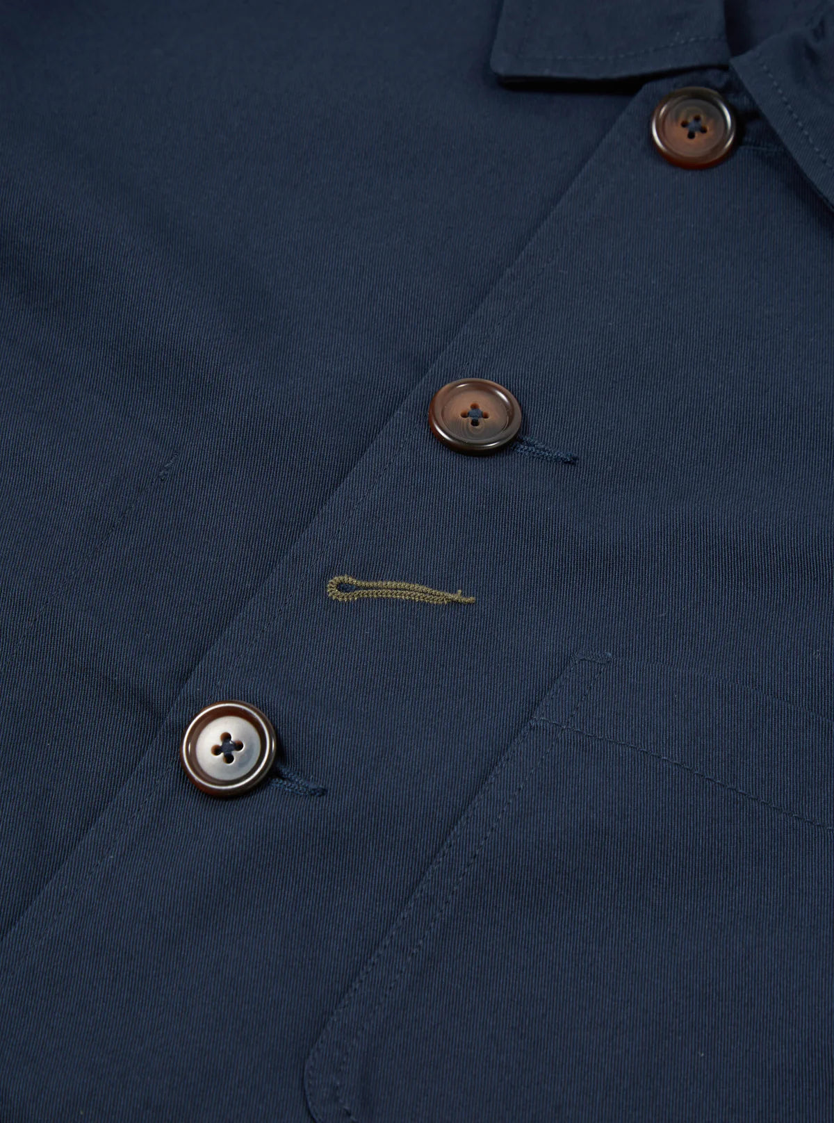 UNIVERSAL WORKS Giacca Bakers in Twill Blu Navy