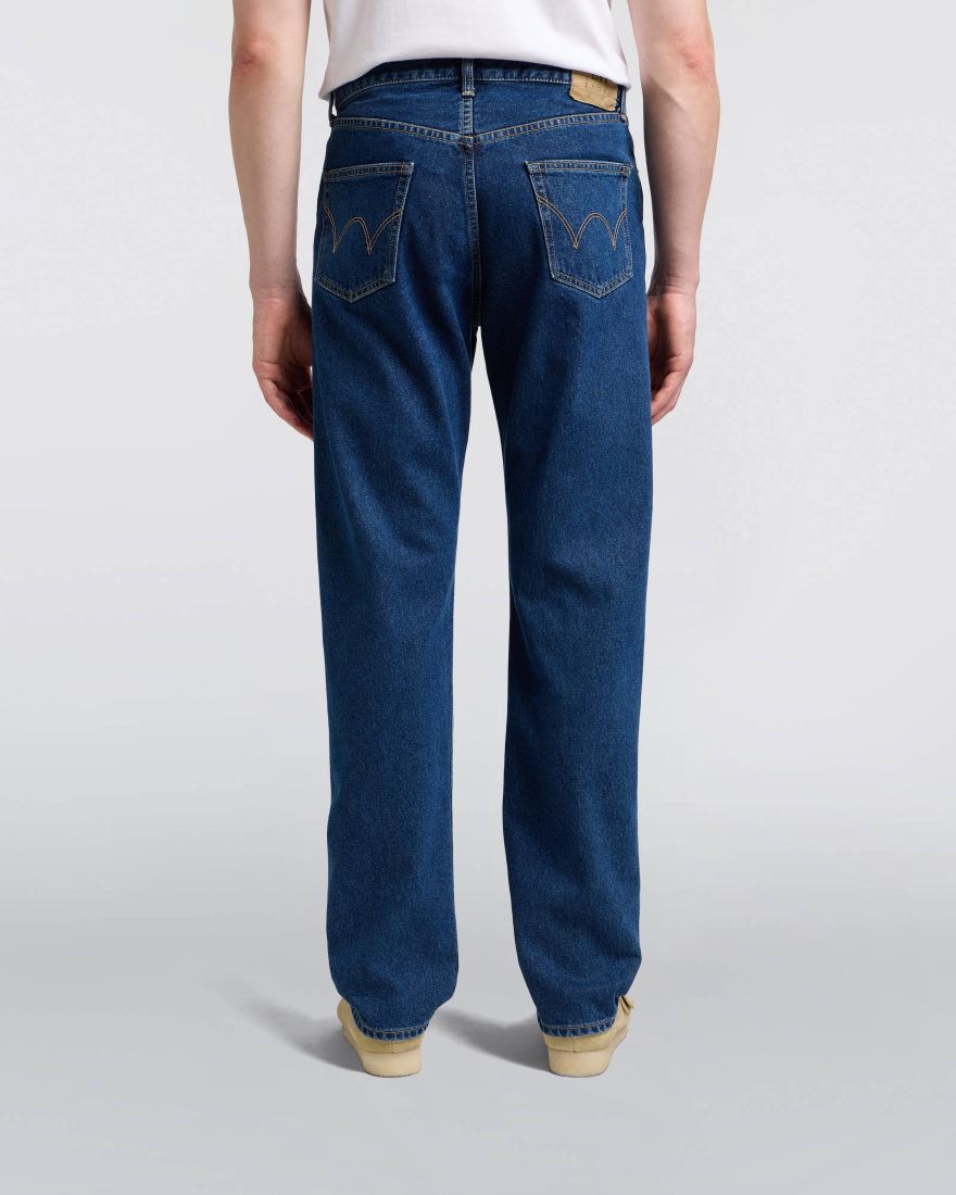 EDWIN Regular Straight Jeans Blue Mid Used