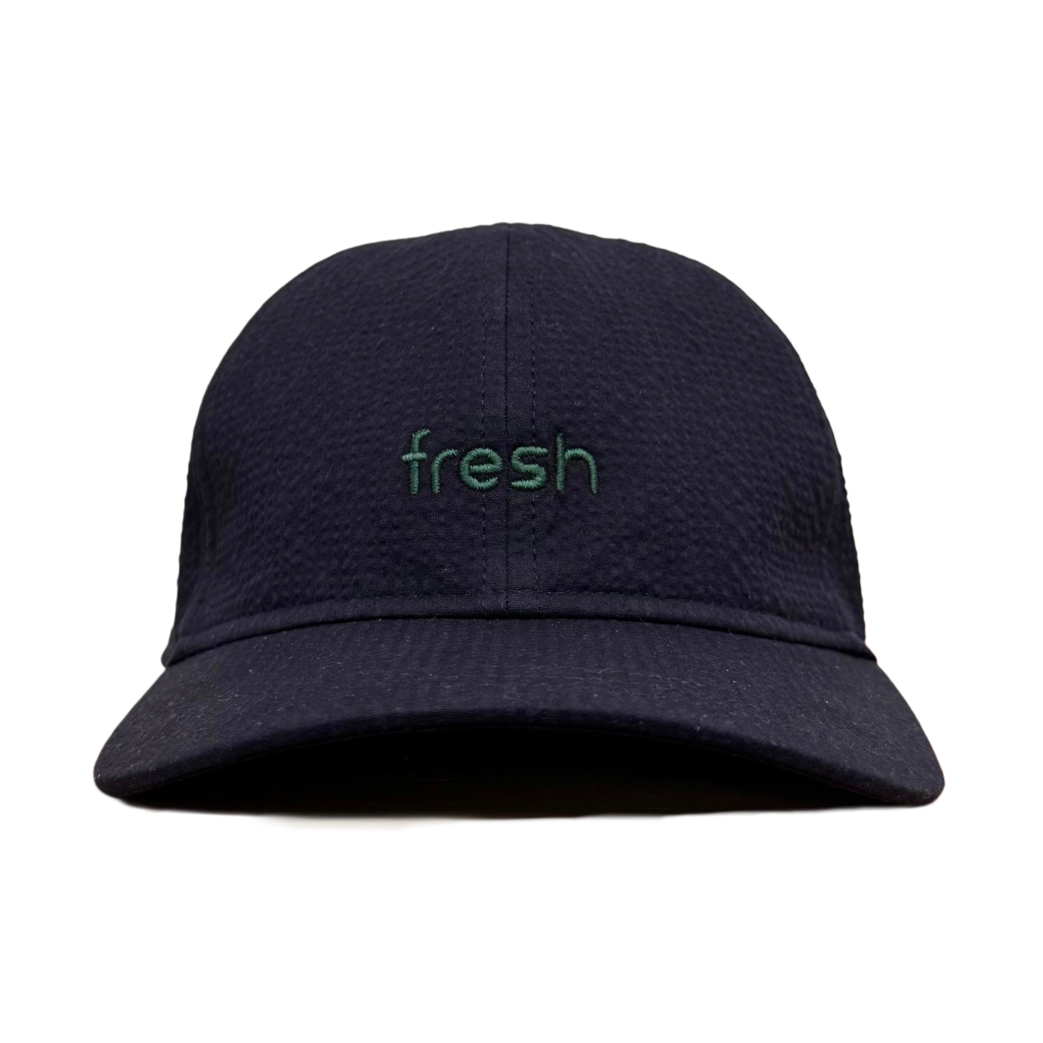 FRESH Seersucker Cap in Navy