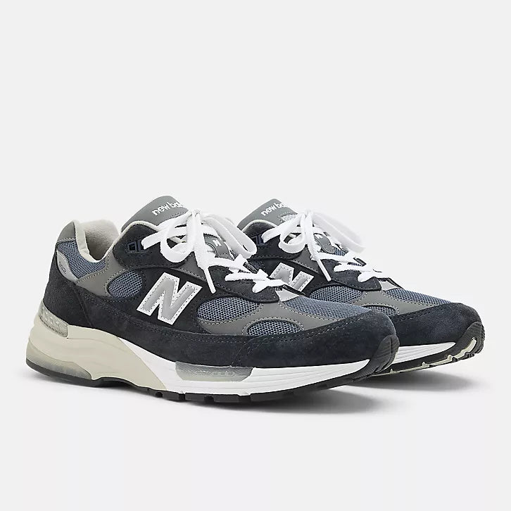 NEW BALANCE Made in USA 992 Shoes Navy With Grey 006 and White