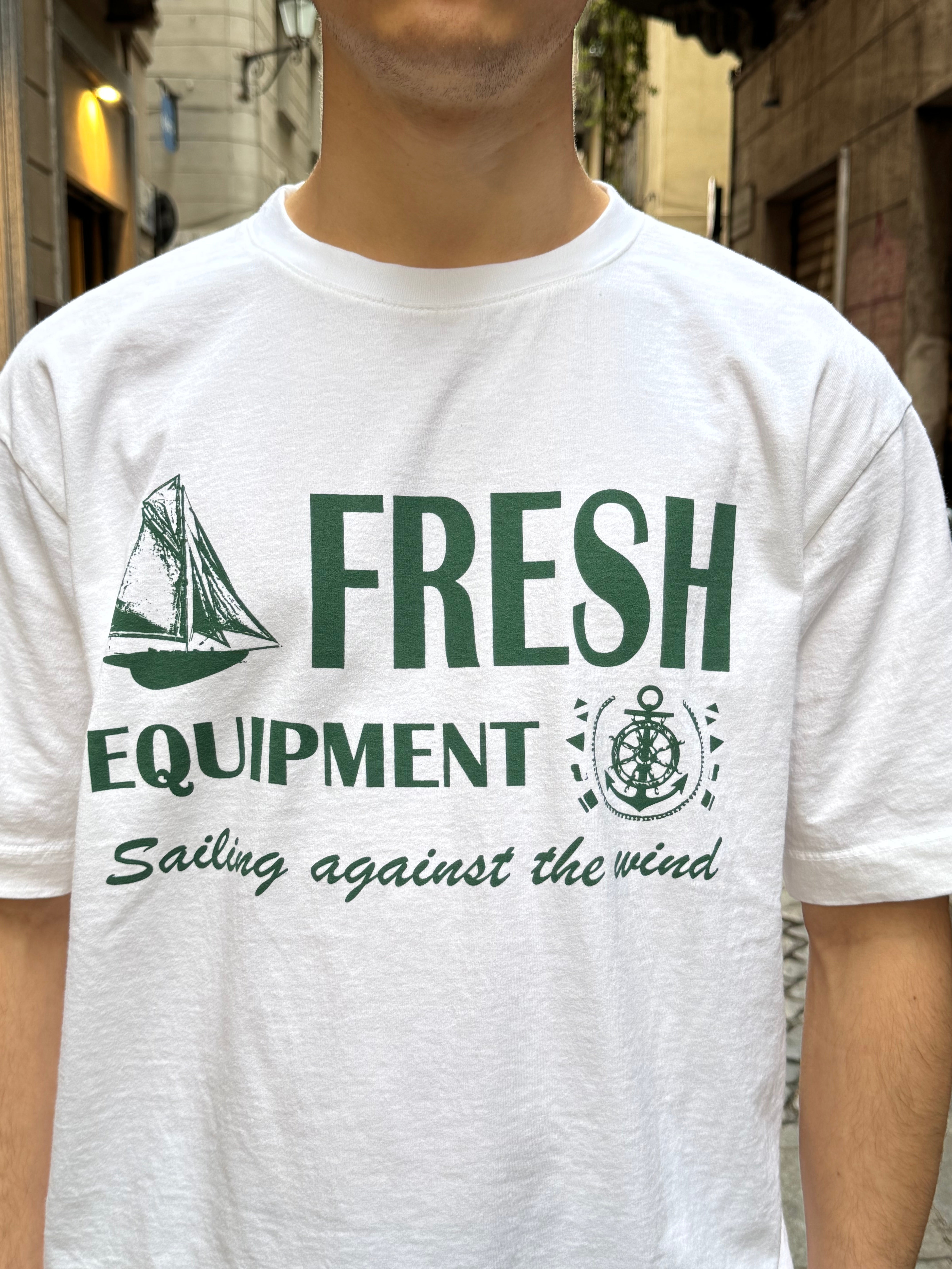 T-shirt en coton FRESH Equipment blanc