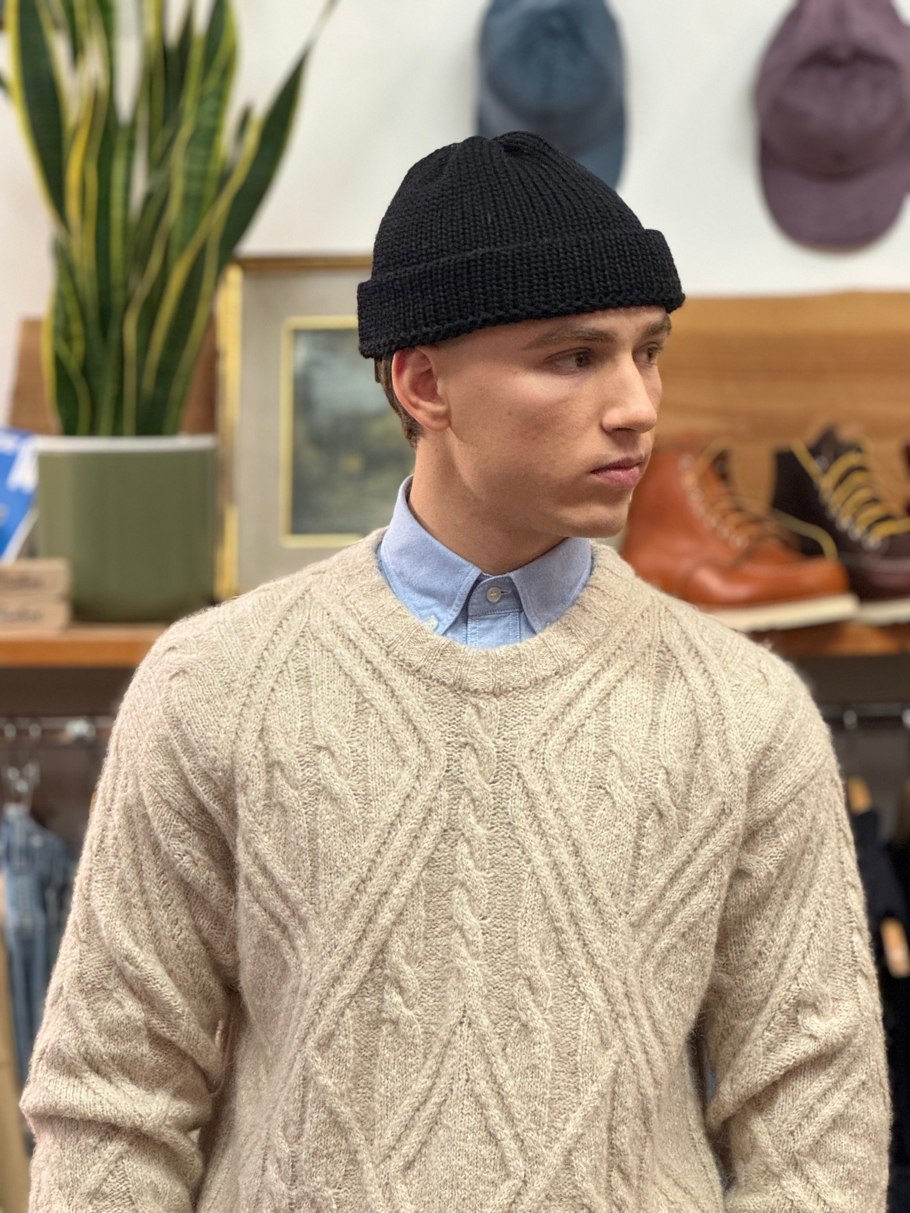 FRESH Pescatore Alpaca Wool Crew Neck in Cream
