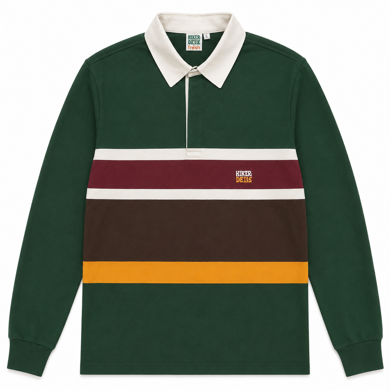 HIKERDELIC x Fresh Store Torino Green Rugby Shirt