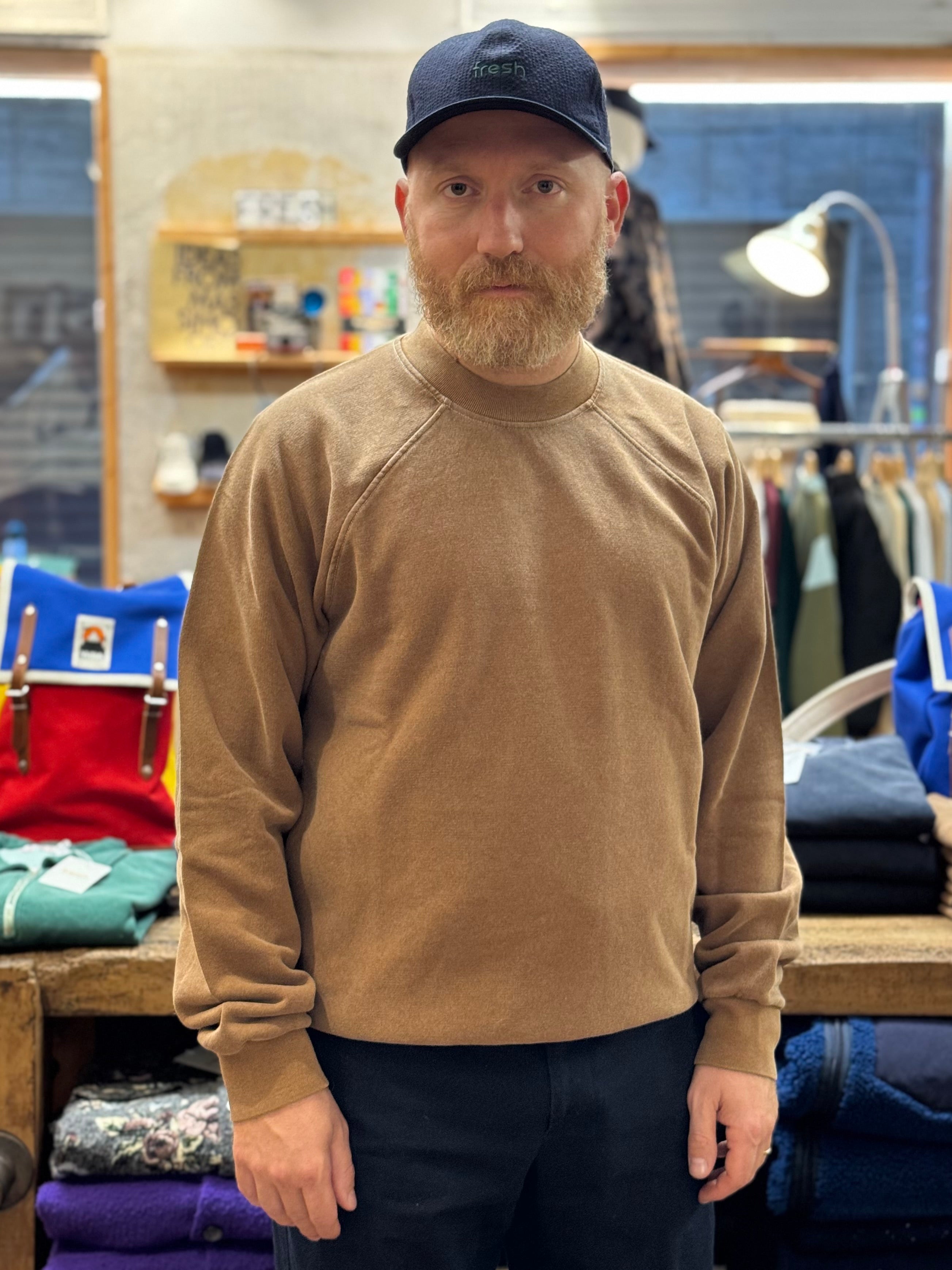 FRESH Billie Plated Cotton Sweatshirt in Brown