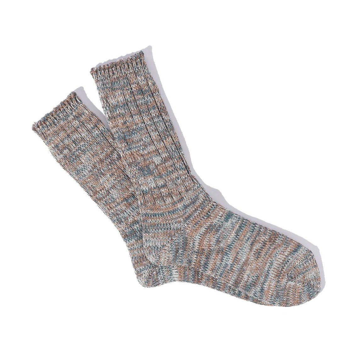 Chaussettes ras du cou ANONYMOUS ISM 5 couleurs mélangées S.Beige