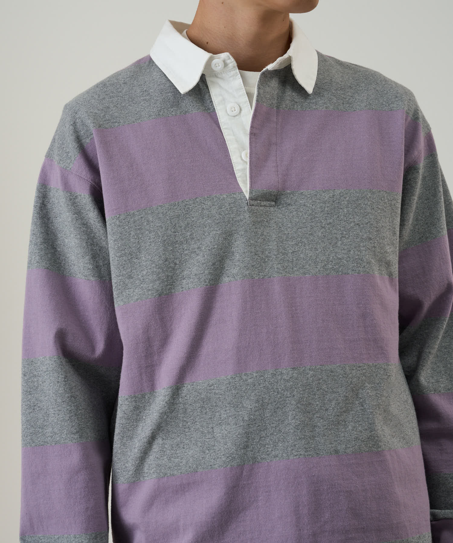 GRAMICCI Langdon Rugby Shirt Heather Purple