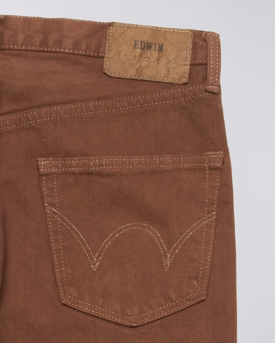 EDWIN Regular Straight Jeans Natural Brown Overdyed