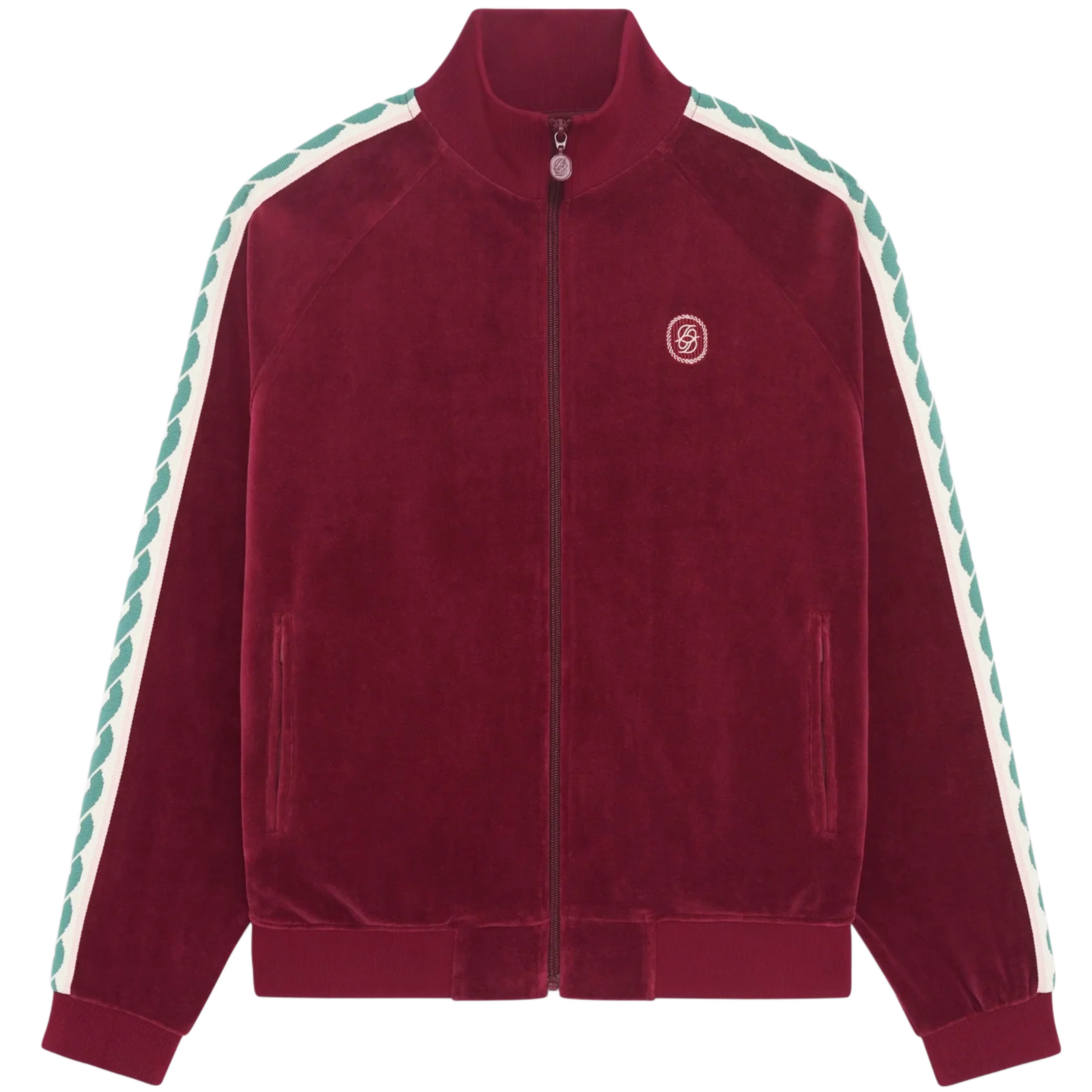 DRÔLE DE MONSIEUR La Track Jacket Velours Wine